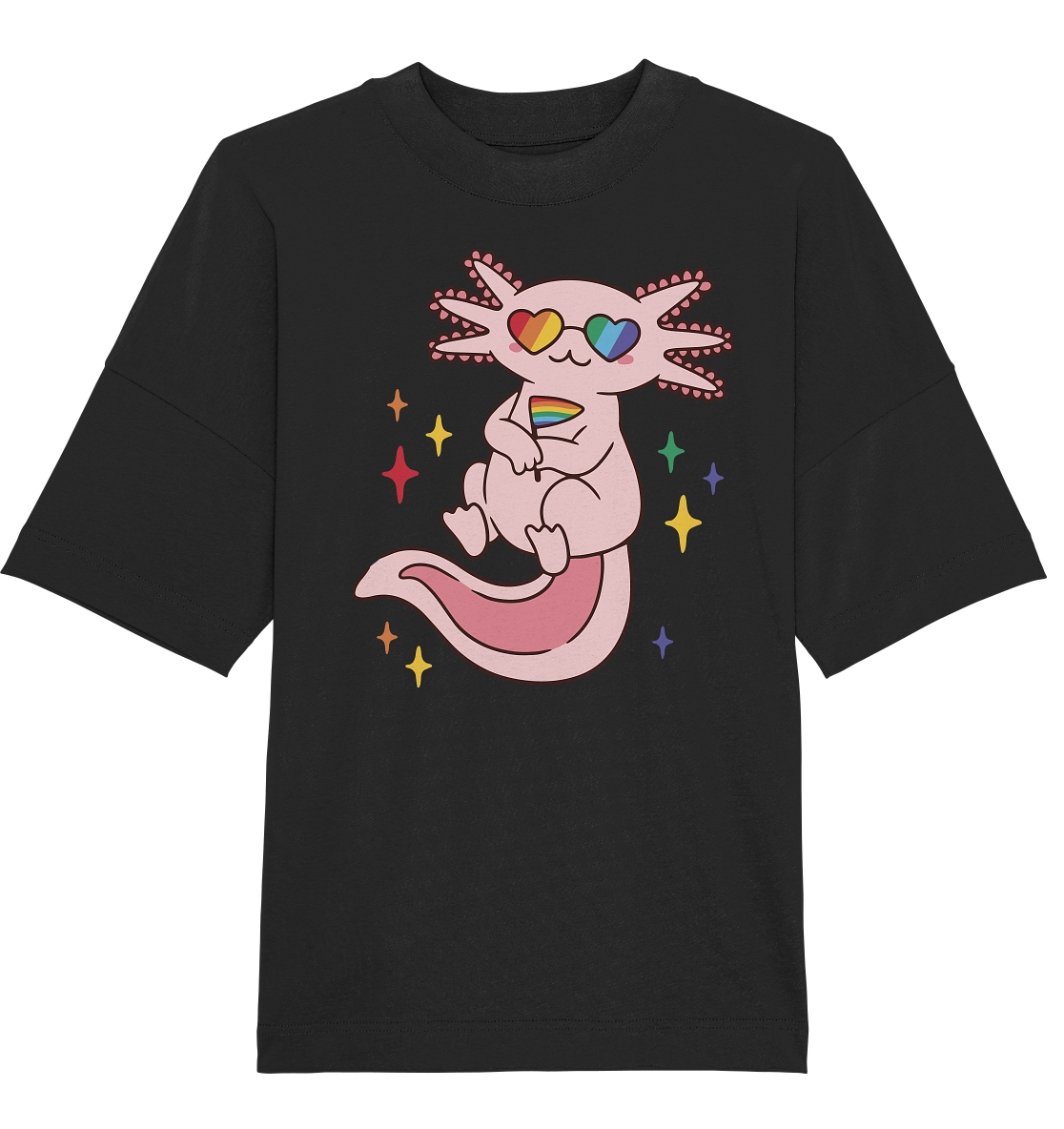 Big Pride Axolotl - Organic Oversize Shirt
