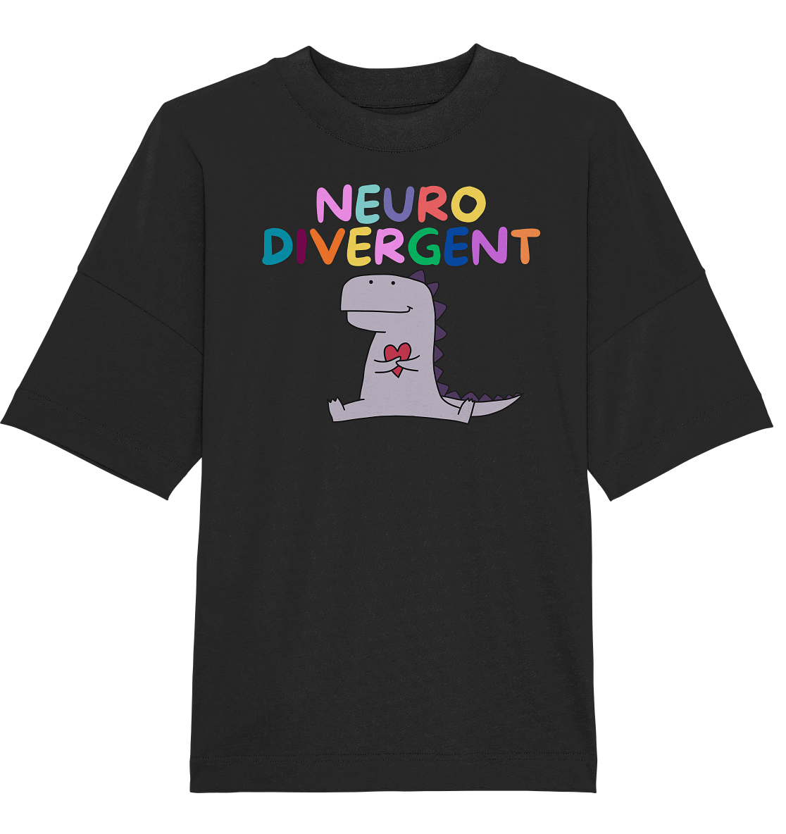 Neurodivergent "Dino Edition" - Organic Oversize Shirt