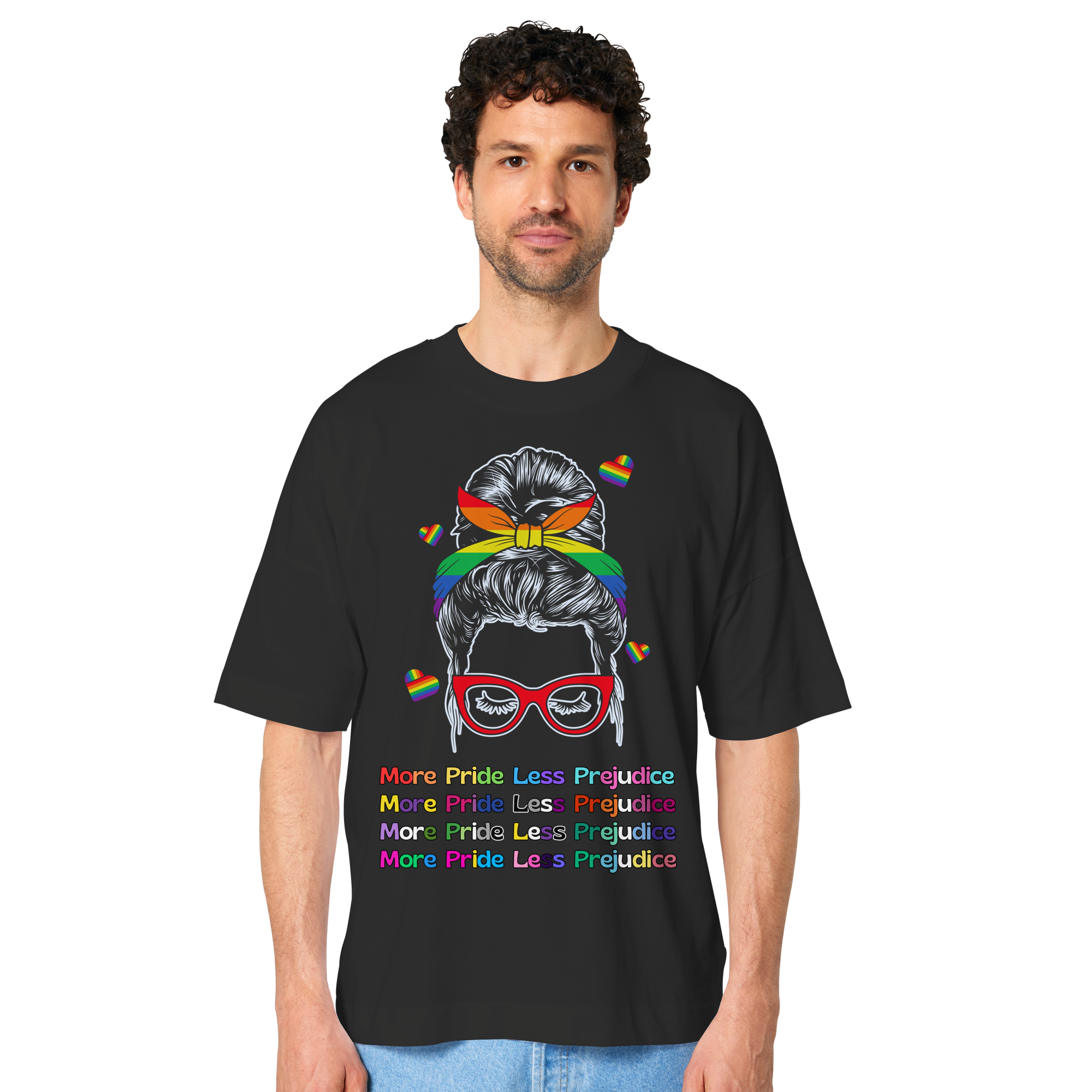 More Pride Less Prejudice - Organic Oversize Shirt