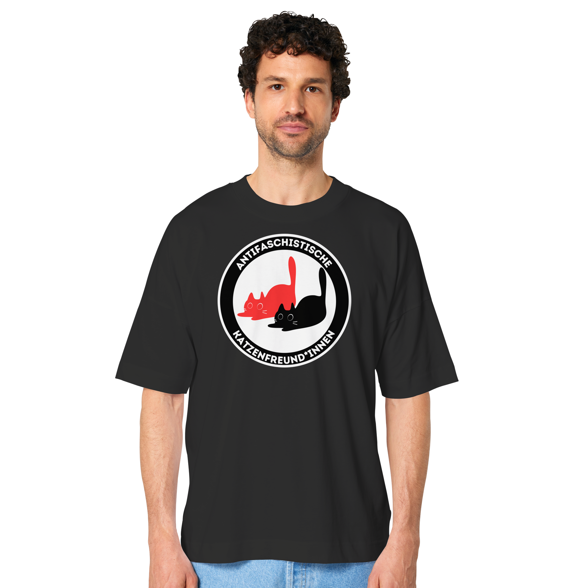 Antifaschistische Katzenfreund*innen - Organic Oversize Shirt