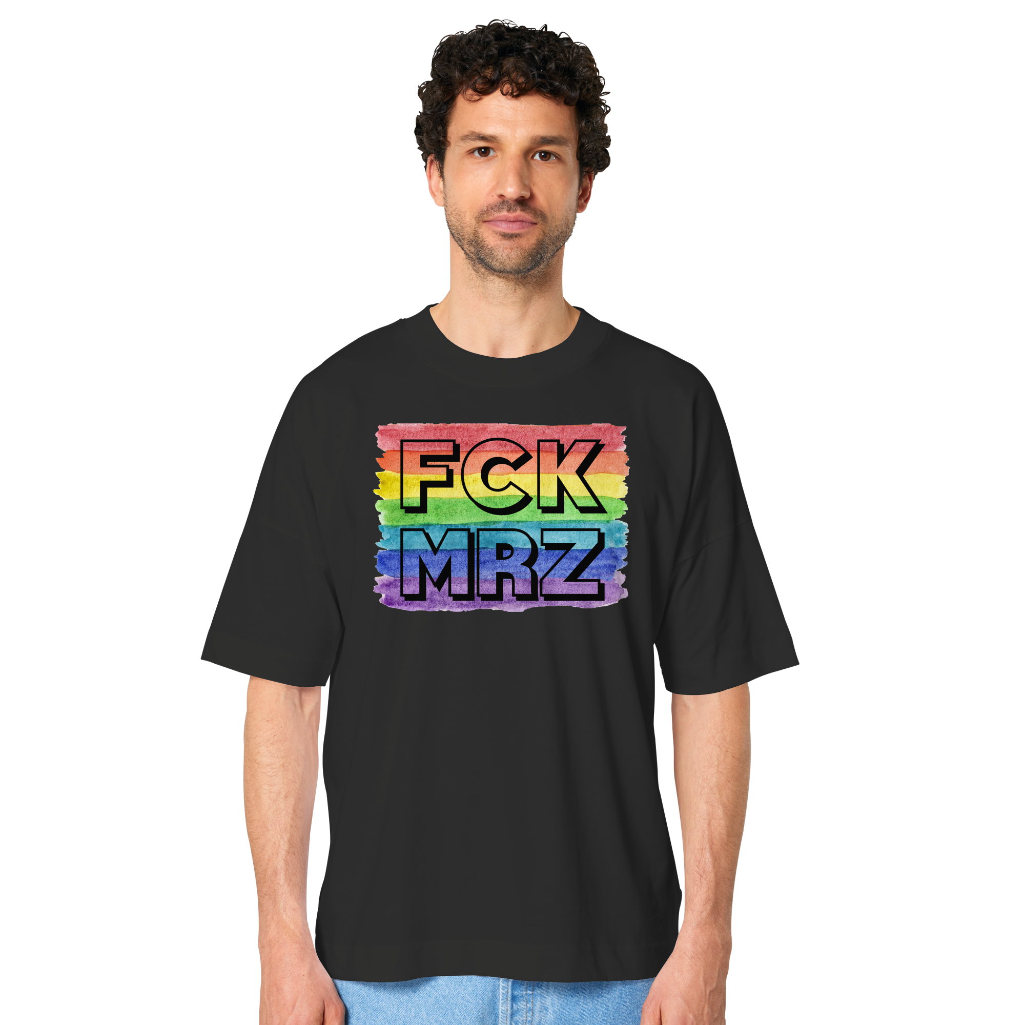 FCK MRZ "Rainbow Resistance Edition" - Organic Oversize Shirt