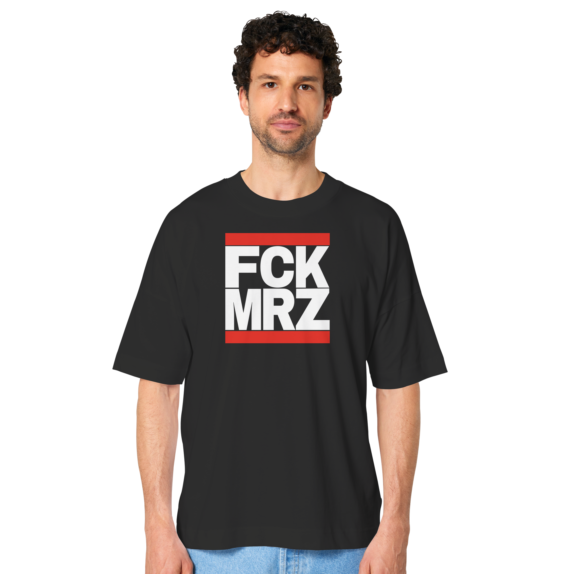 FCK MRZ (weiße Schrift) - Organic Oversize Shirt