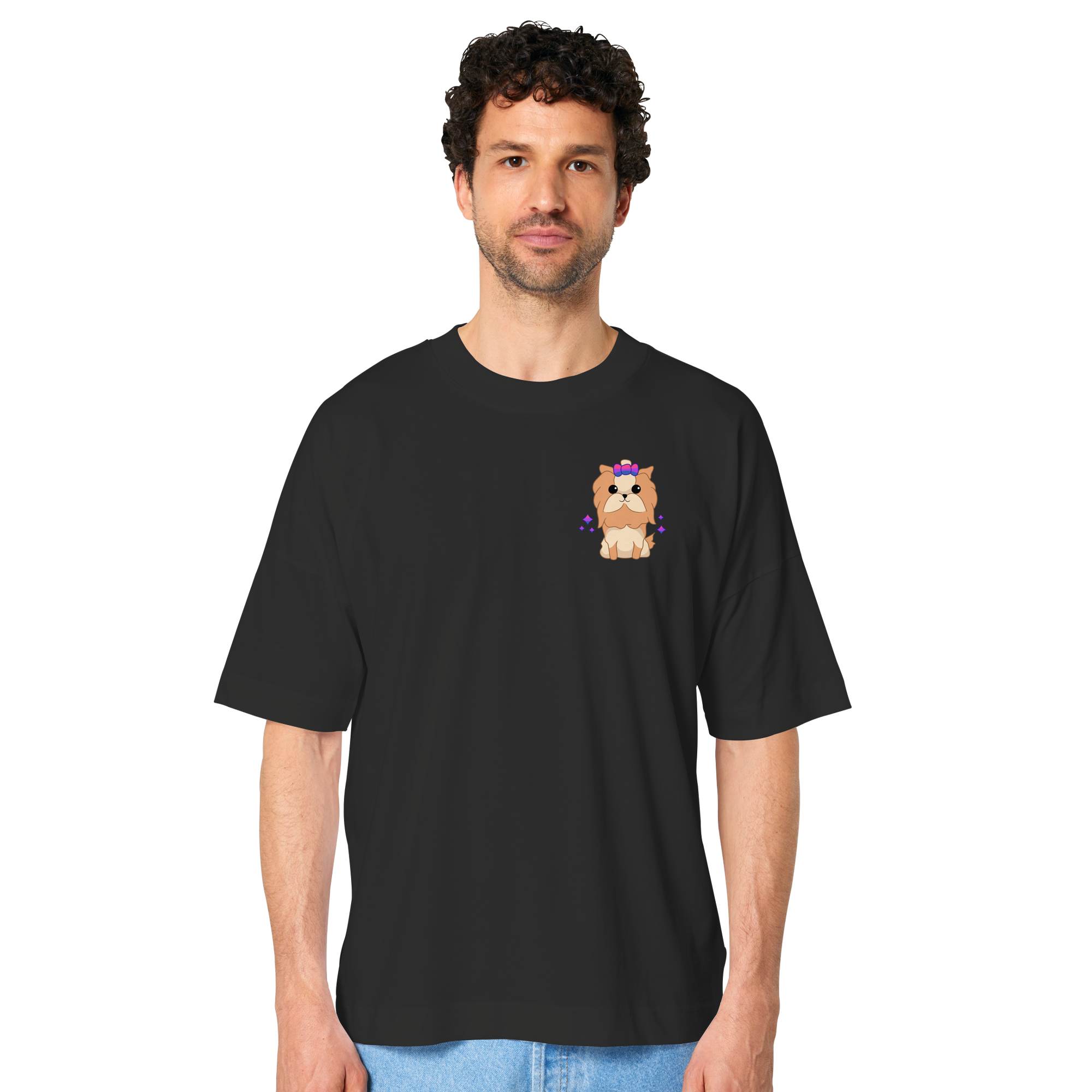 Cute Bisexual Dog - Organic Oversize Shirt