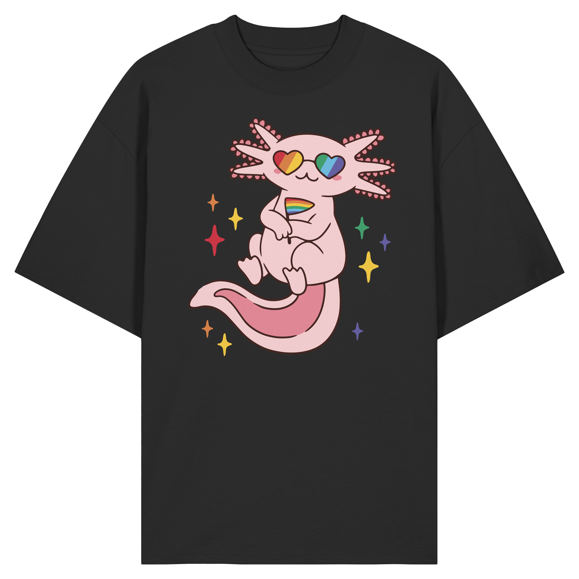 Big Pride Axolotl - Organic Oversize Shirt