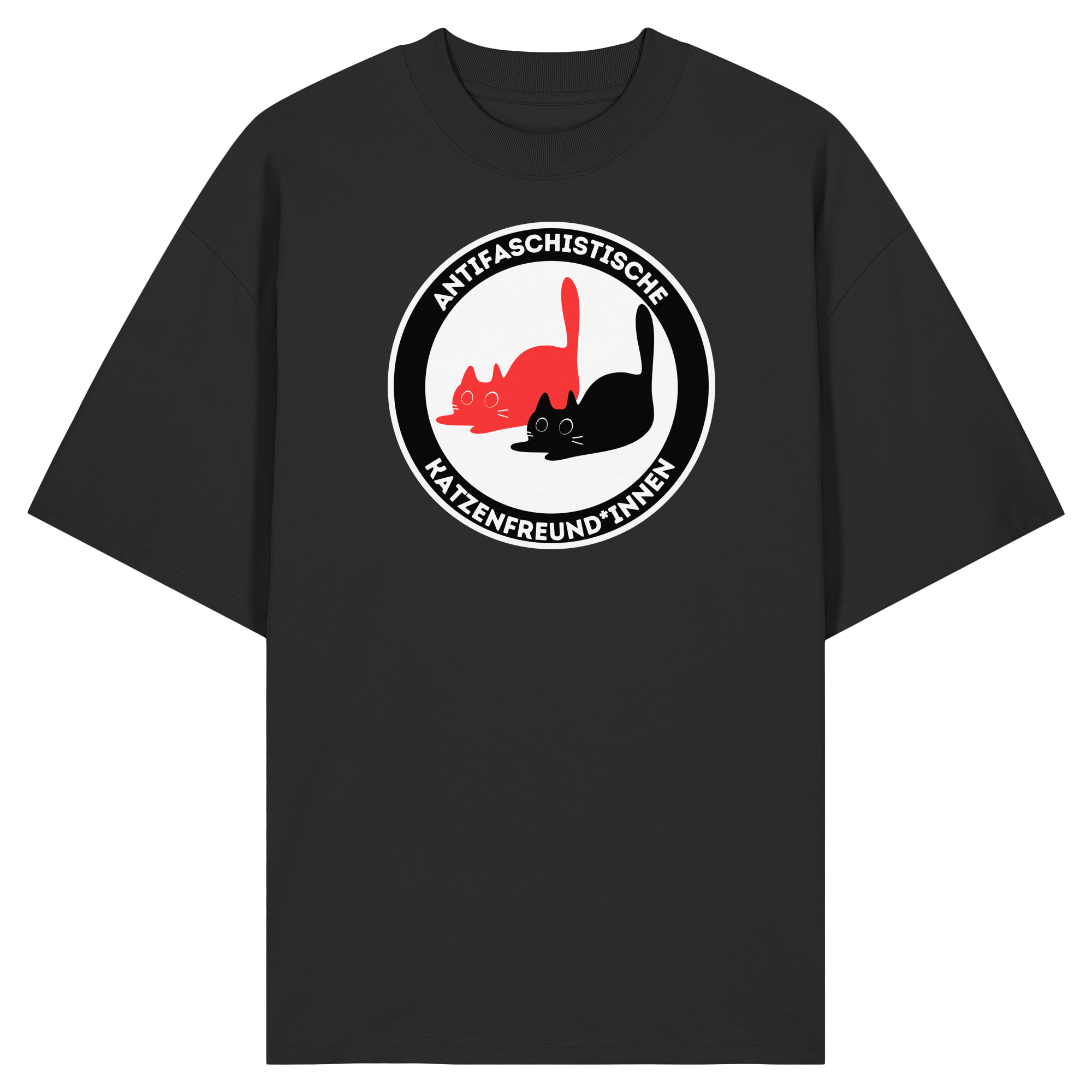 Antifaschistische Katzenfreund*innen - Organic Oversize Shirt