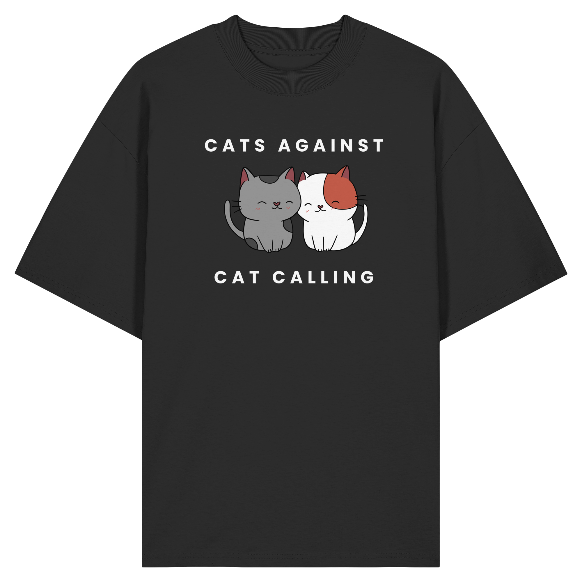 Cats Against Catcalling "Cuddle Edition" - Organic Oversize Shirt