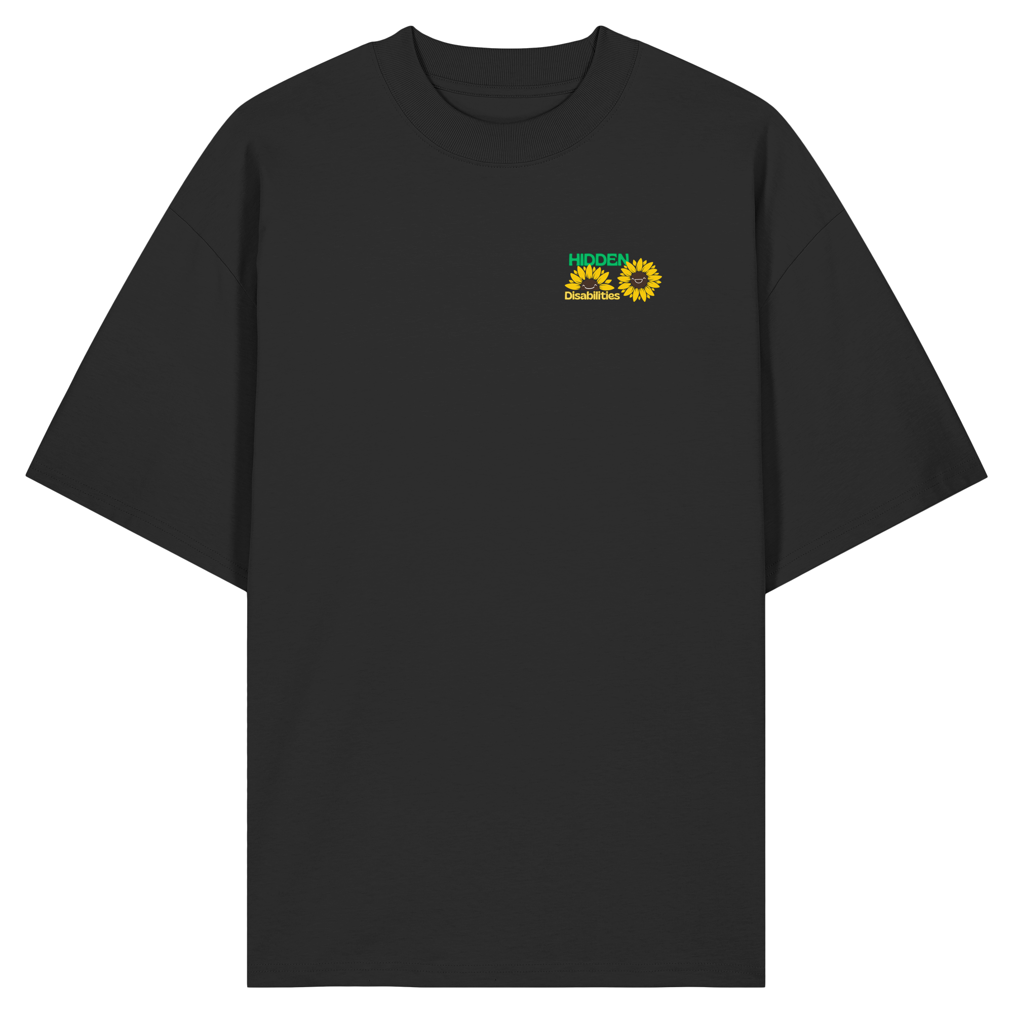 Hidden Disabilities "Sunflower Smile Edition" - Organic Oversize Shirt