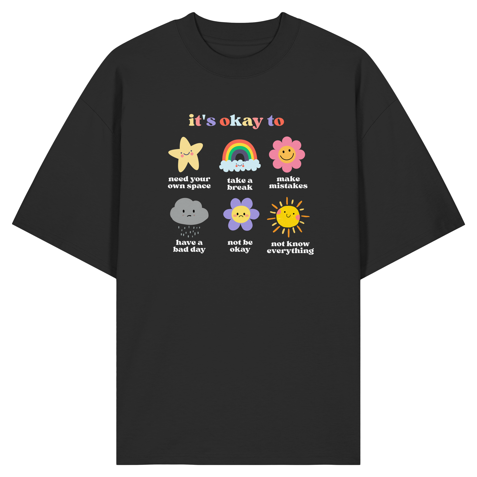 it's okay to... - Organic Oversize Shirt