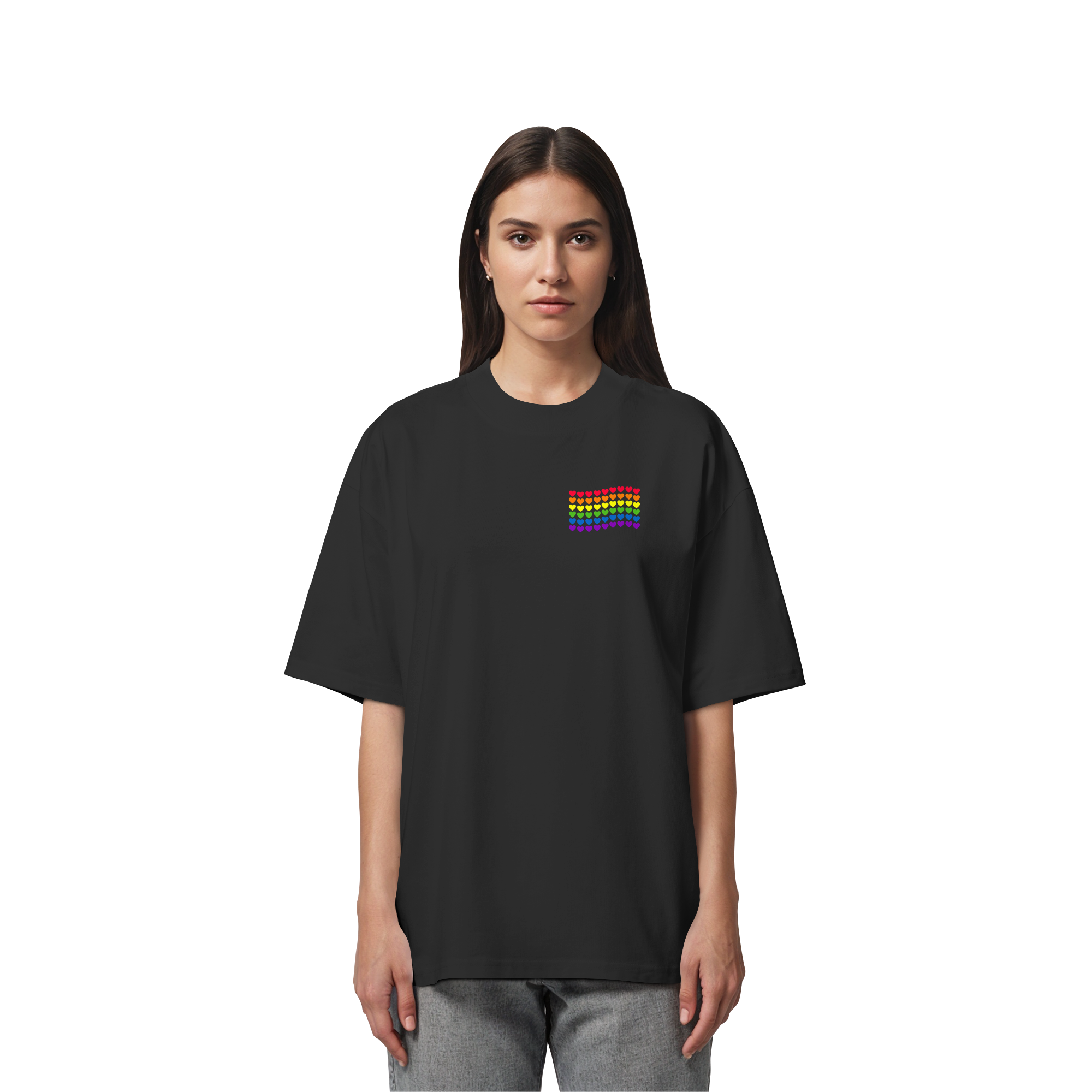 Herzenflagge - Organic Oversize Shirt