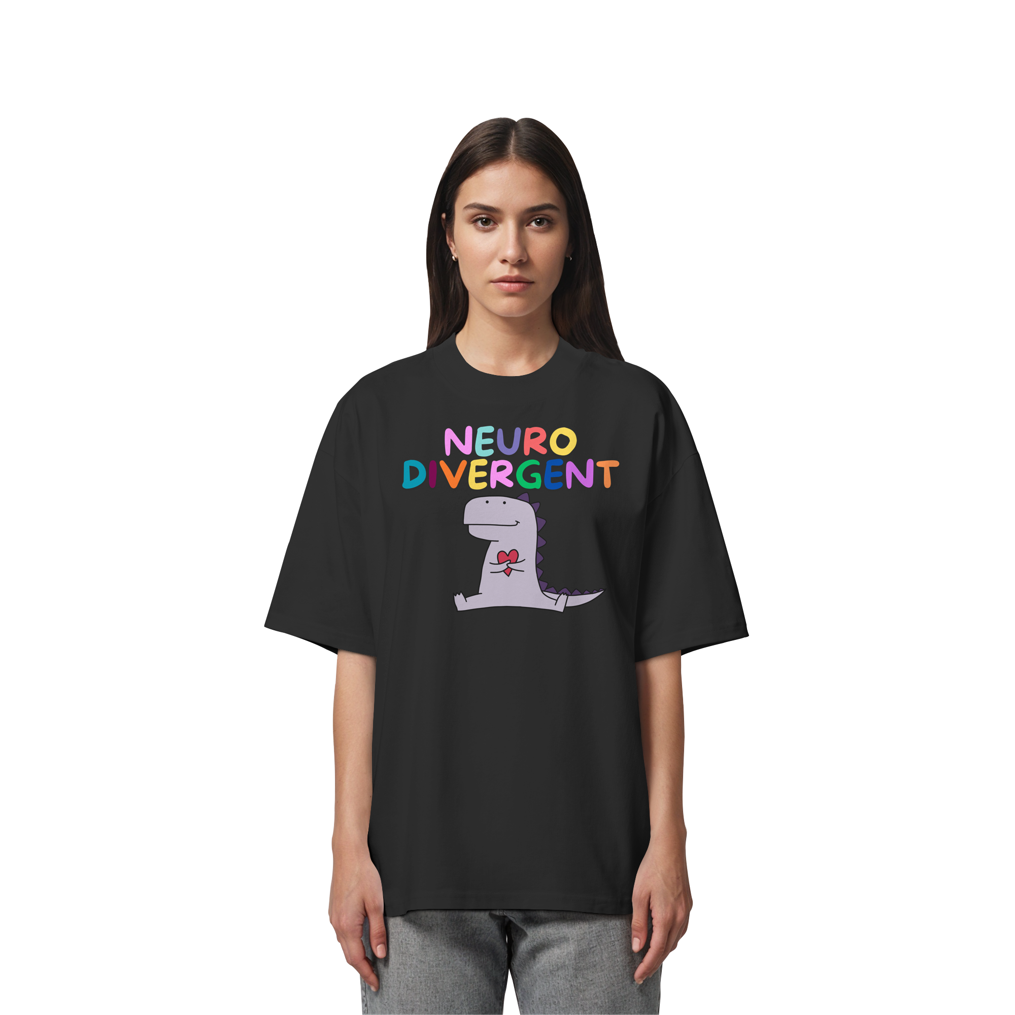 Neurodivergent "Dino Edition" - Organic Oversize Shirt