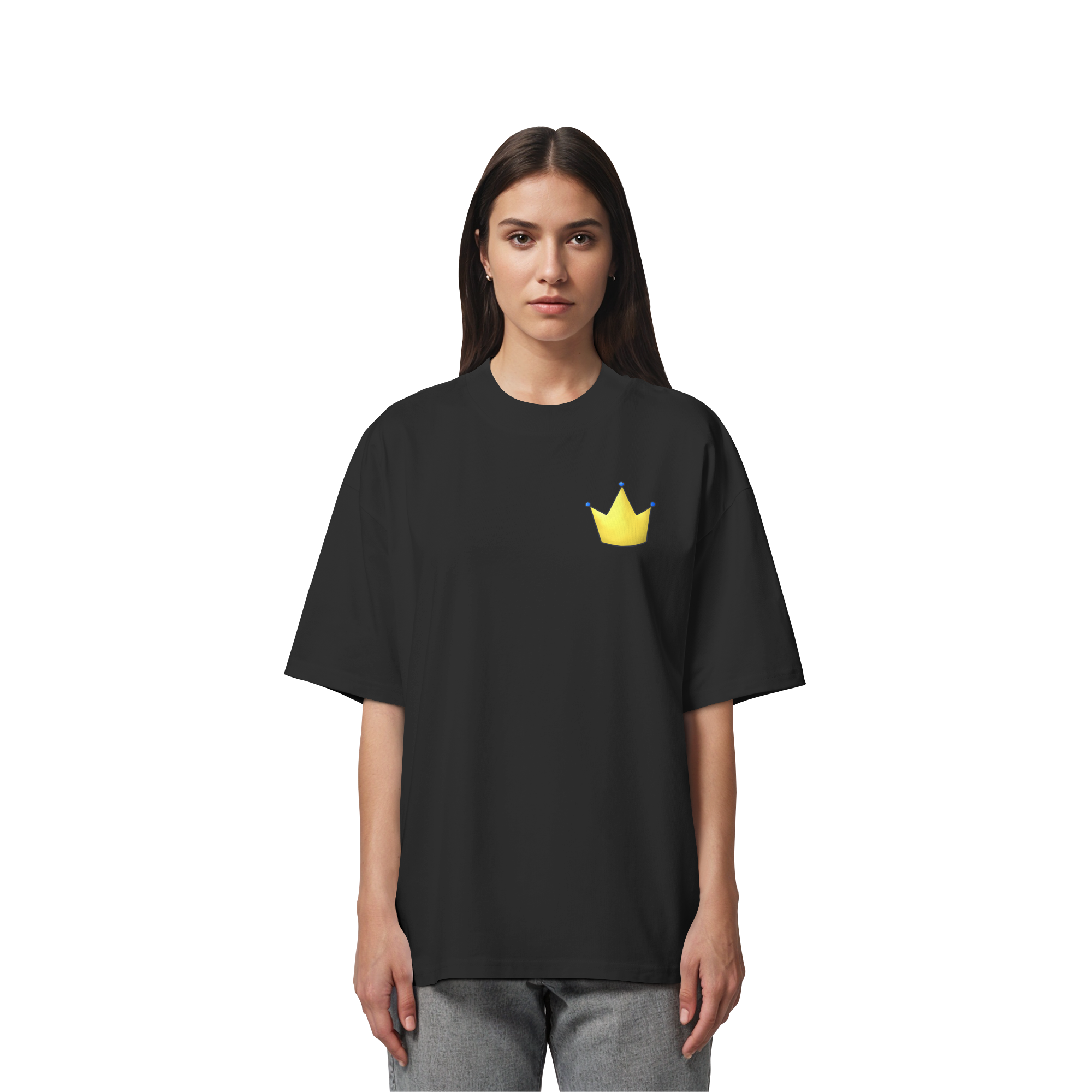 Survivor Queens Logo "Krone Edition" - Organic Oversize Shirt