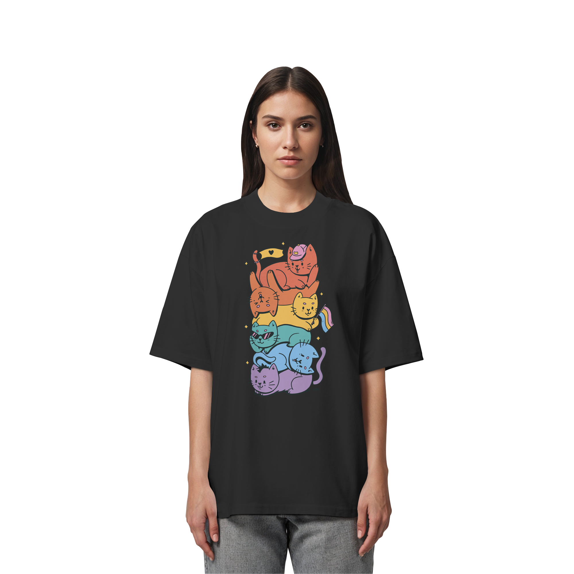 LGBTQ+ Katzen - Organic Oversize Shirt