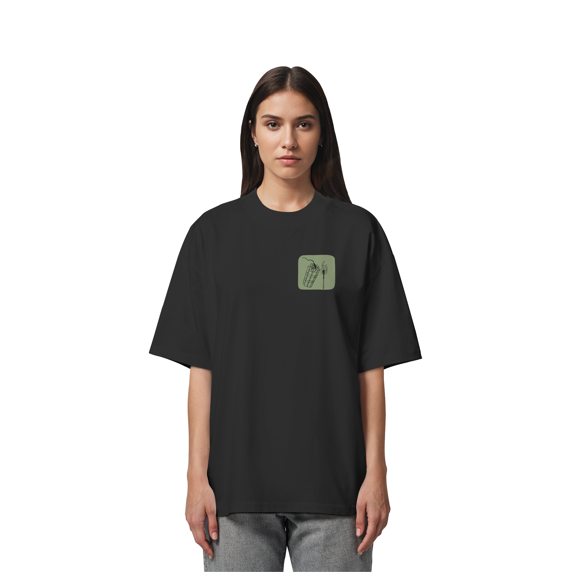 Feuer und Flamme fürs Patriarchat - Organic Oversize Shirt