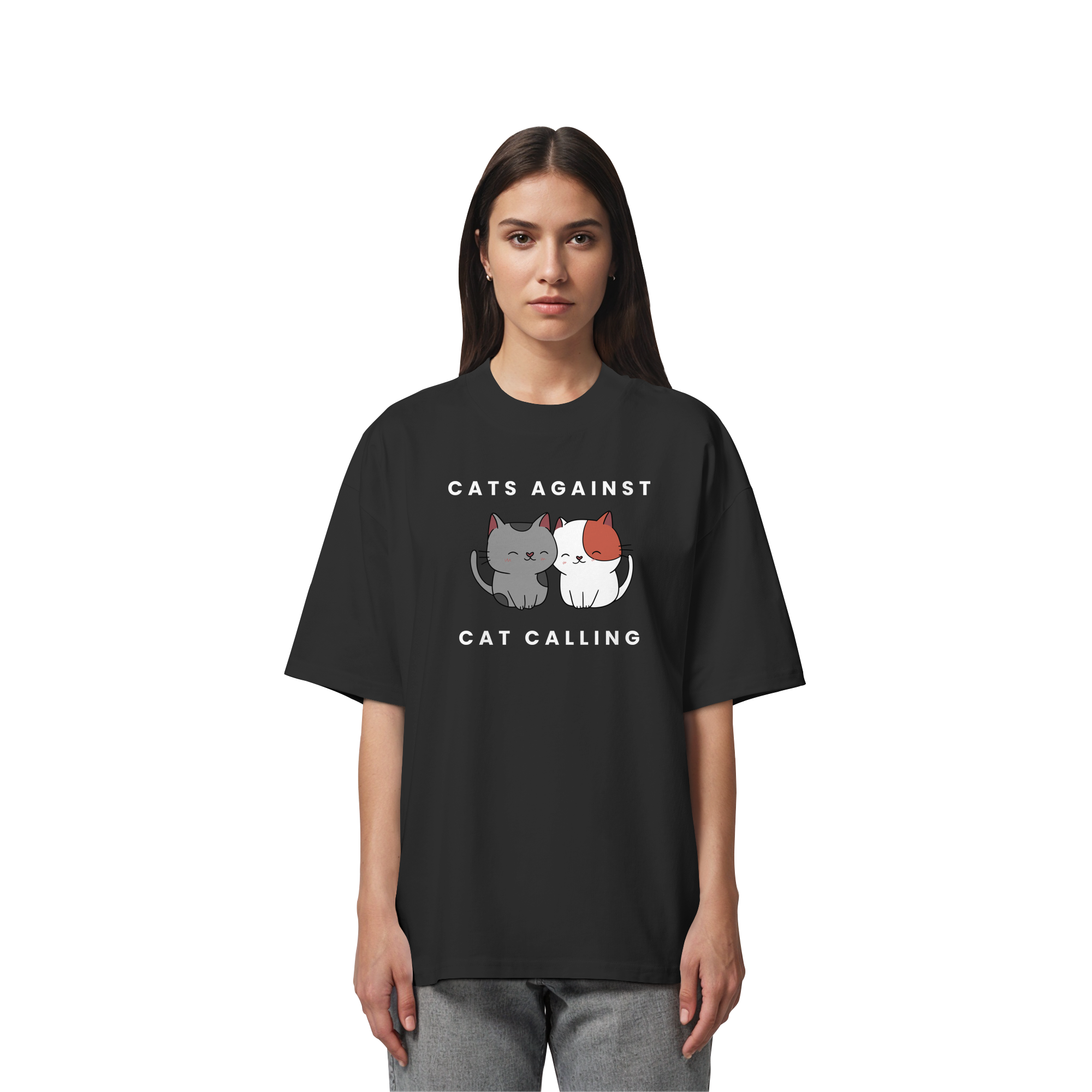 Cats Against Catcalling "Cuddle Edition" - Organic Oversize Shirt