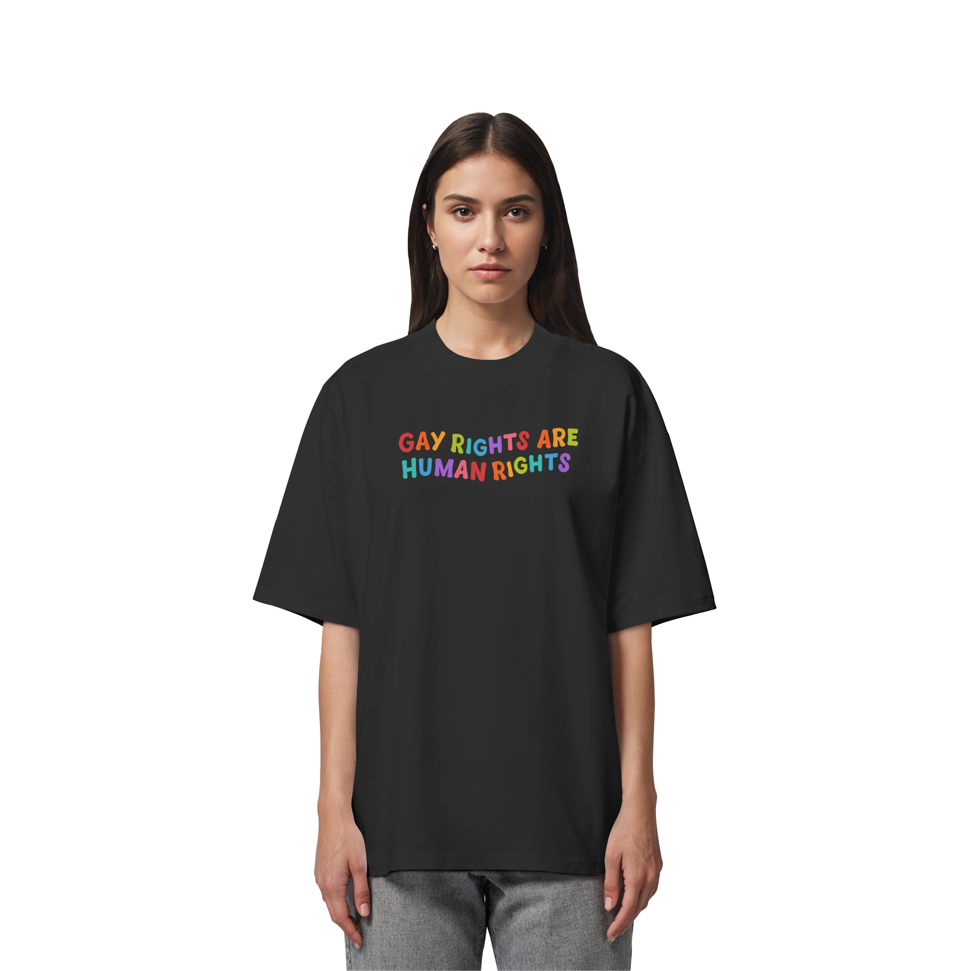 Gay Rights Are Human Rights - Organic Oversize Shirt