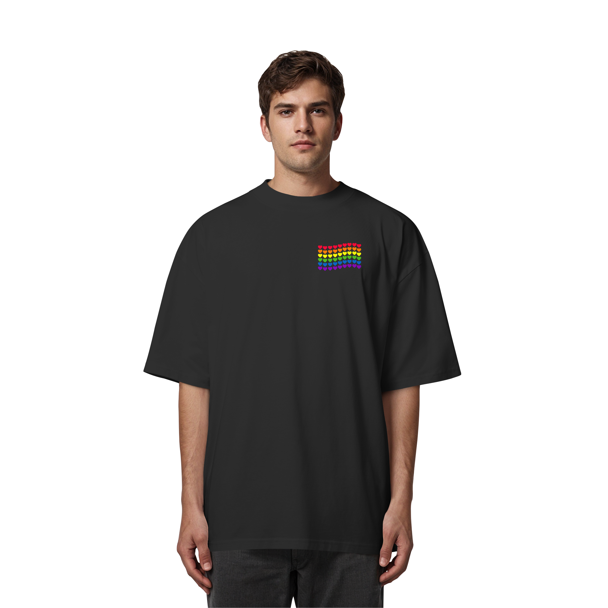 Herzenflagge - Organic Oversize Shirt