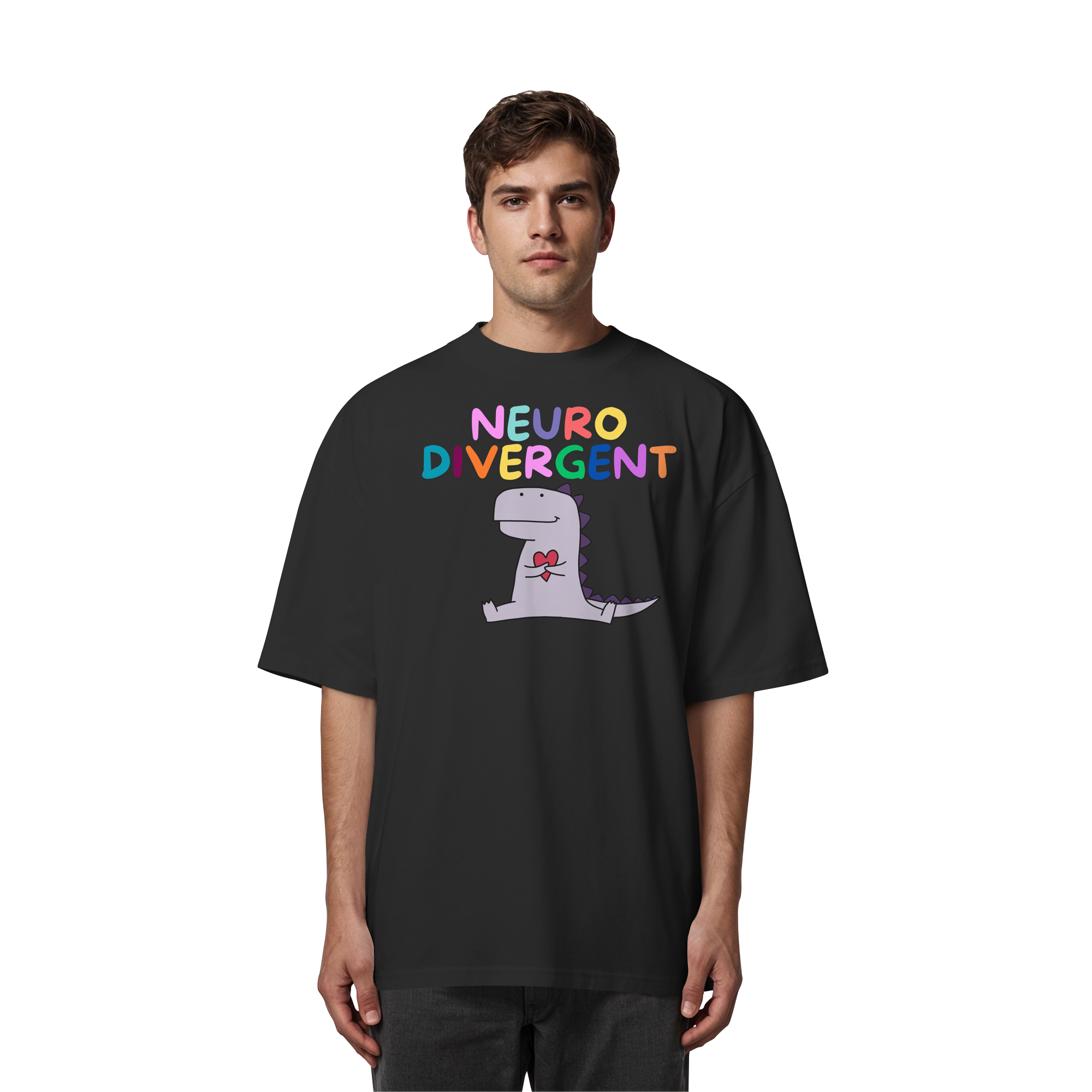 Neurodivergent "Dino Edition" - Organic Oversize Shirt
