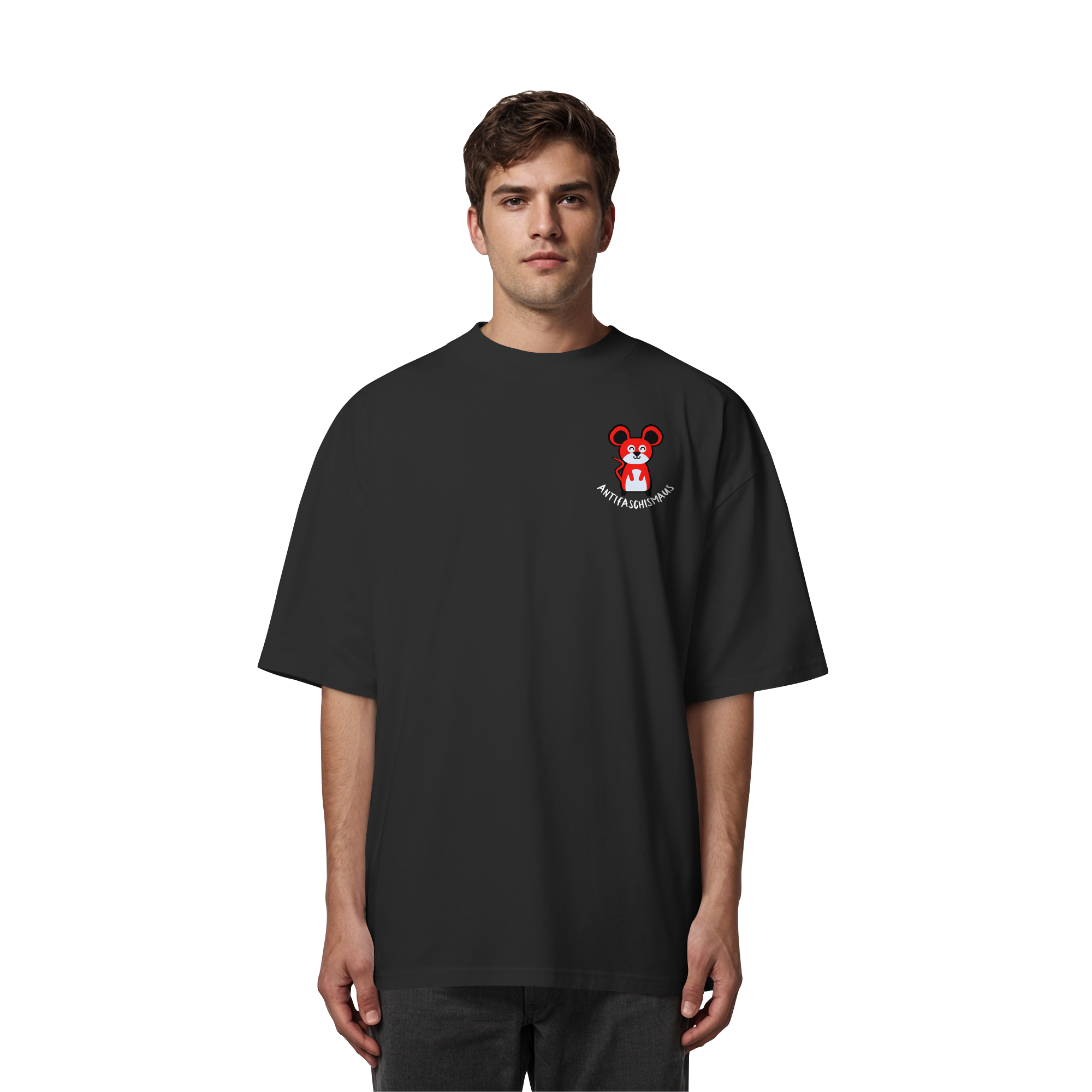 Antifaschismaus - Organic Oversize Shirt