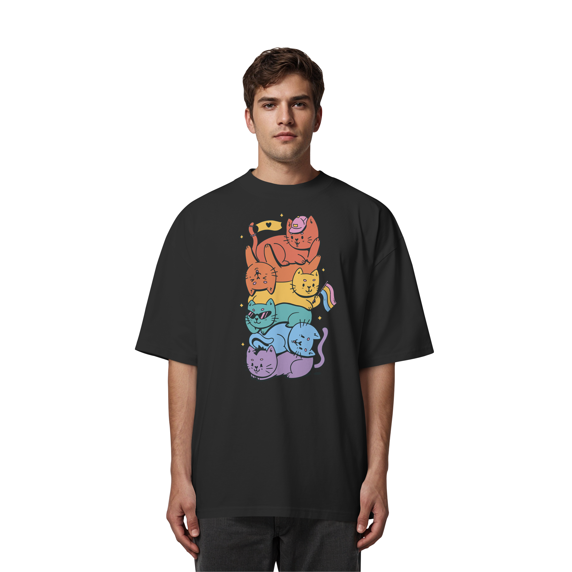 LGBTQ+ Katzen - Organic Oversize Shirt