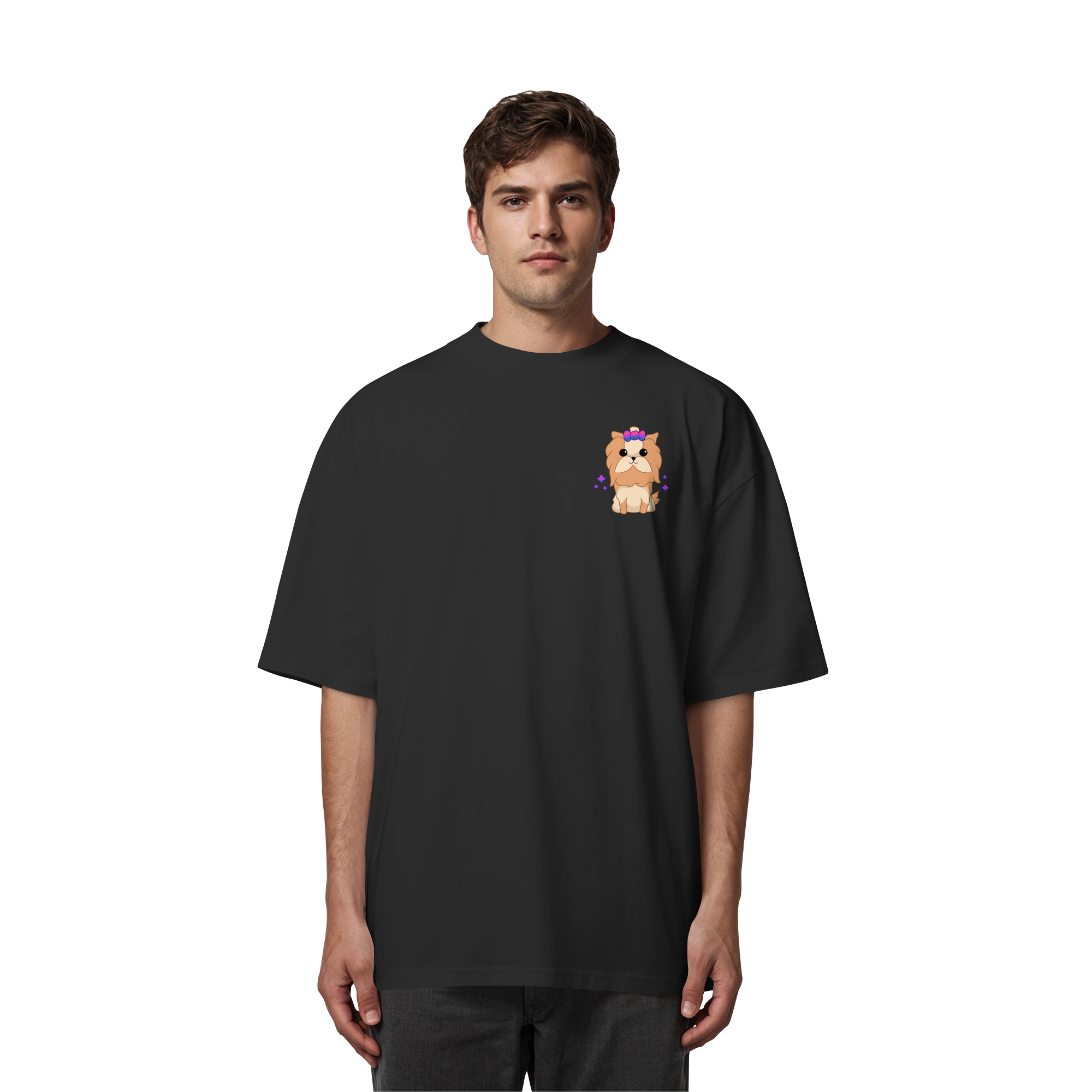 Cute Bisexual Dog - Organic Oversize Shirt
