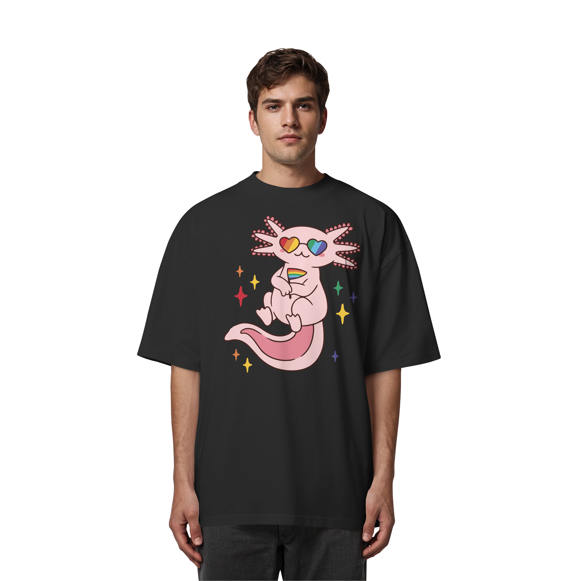 Big Pride Axolotl - Organic Oversize Shirt