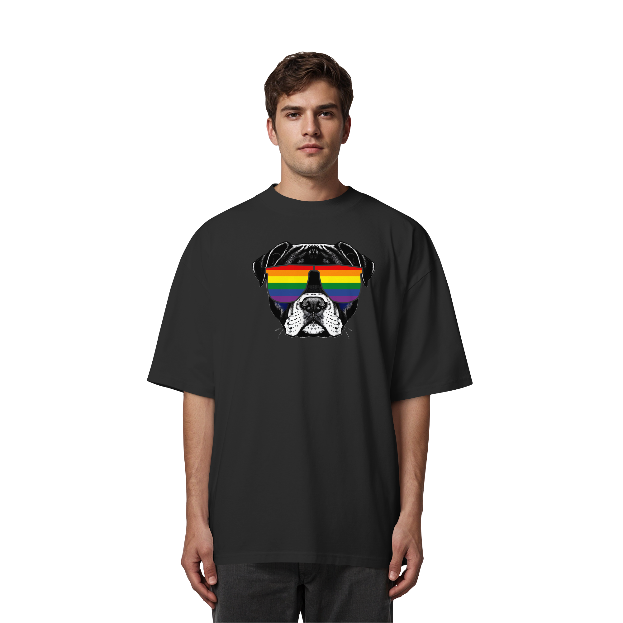 Regenbogen Doggo - Organic Oversize Shirt