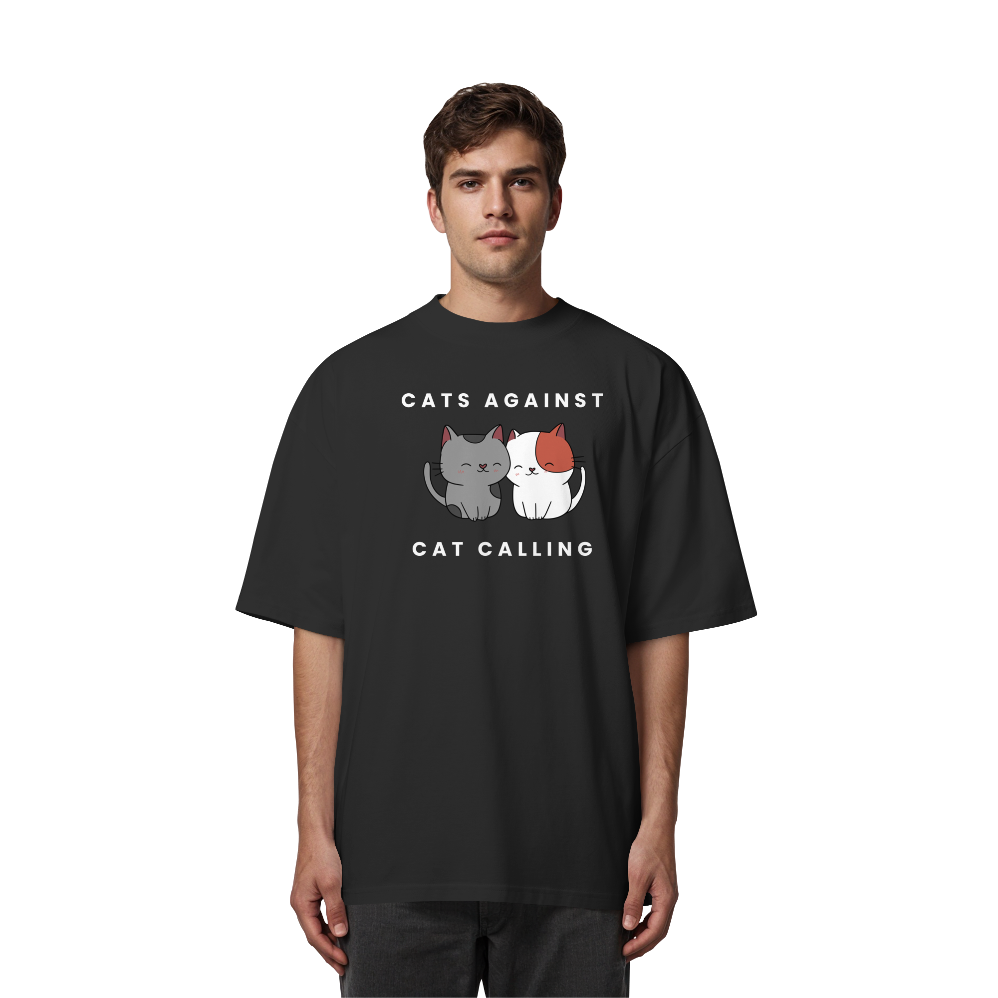 Cats Against Catcalling "Cuddle Edition" - Organic Oversize Shirt