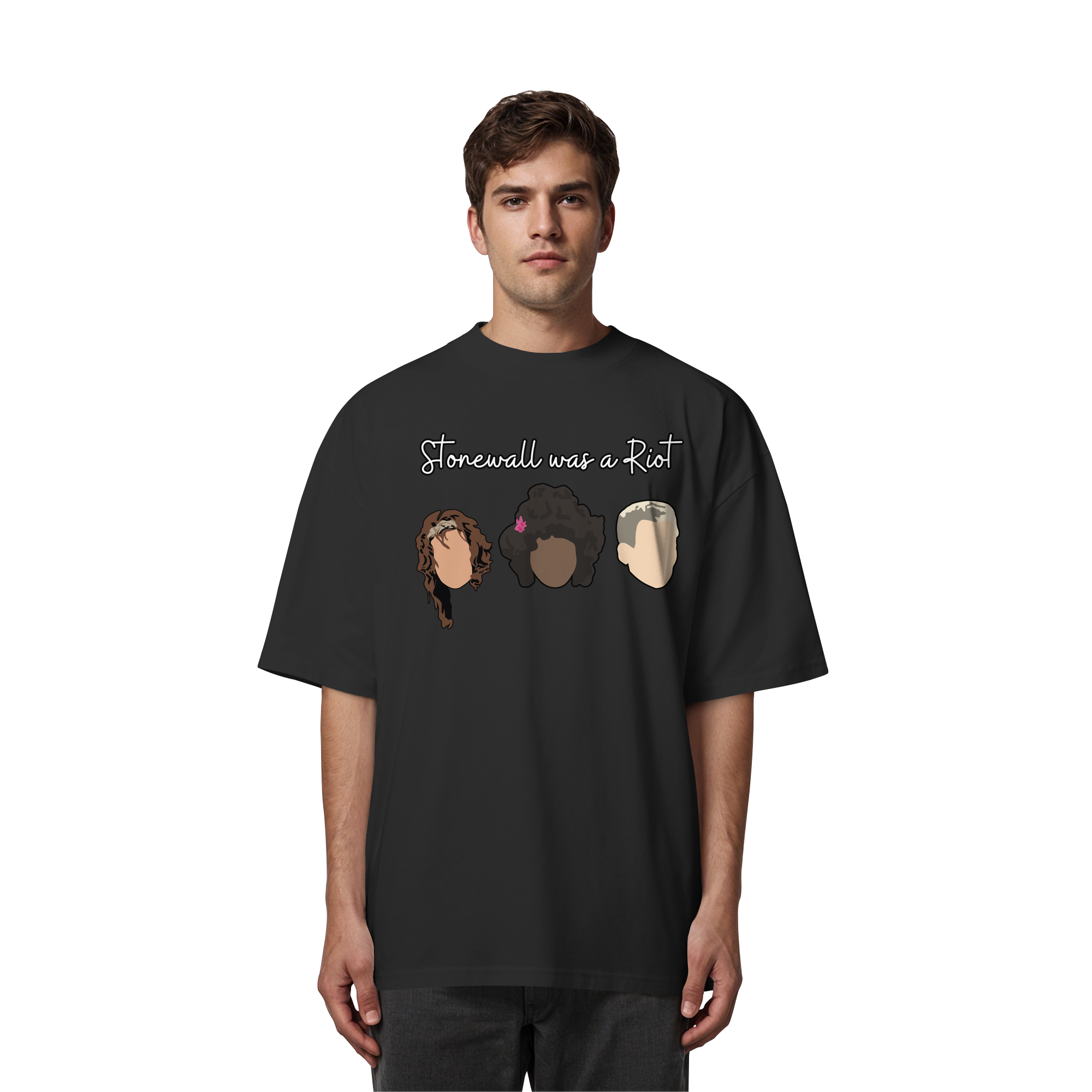Stonewall was a Riot "Icons Edition" (dunkel) - Organic Oversize Shirt