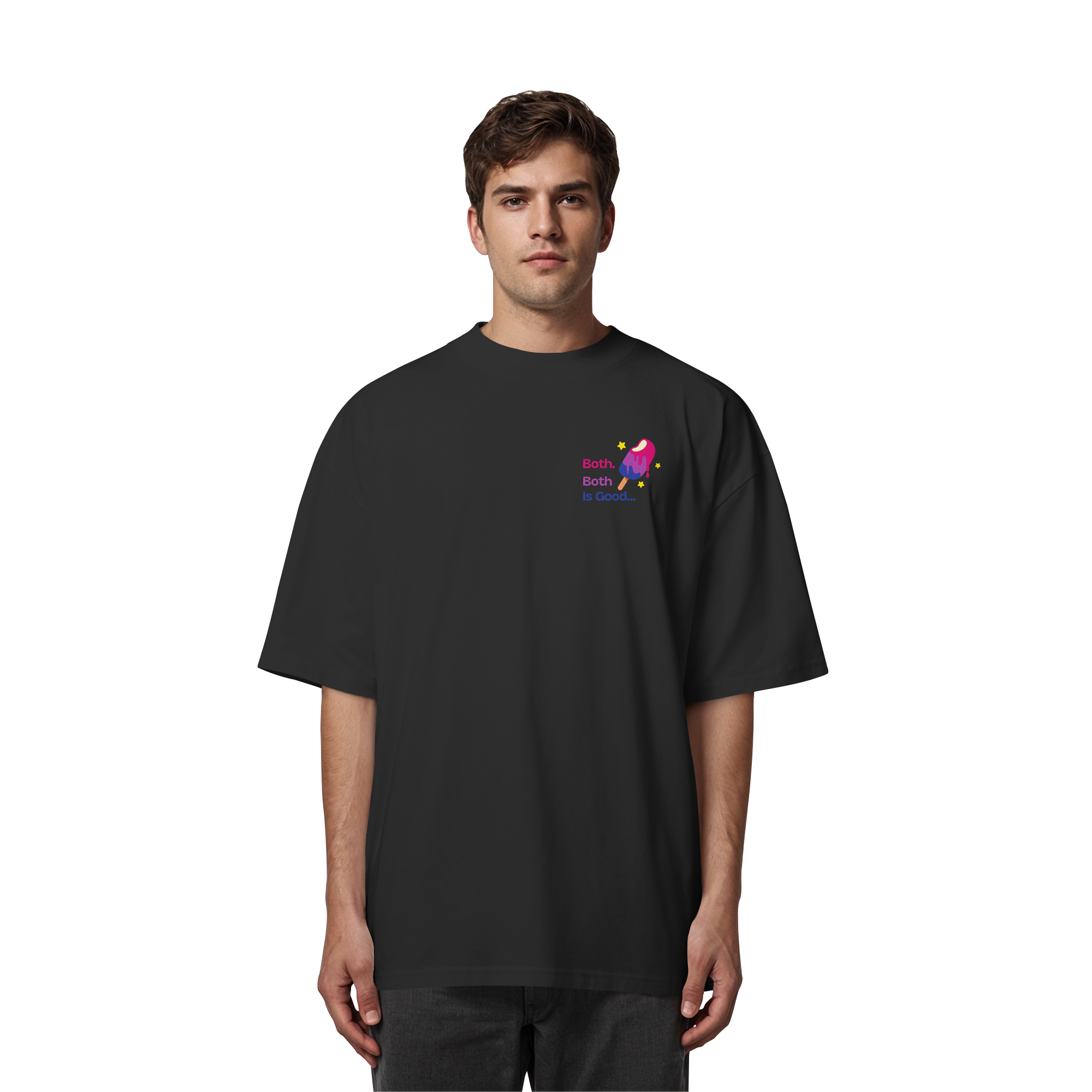 Bi Pride: Both is Good - Organic Oversize Shirt