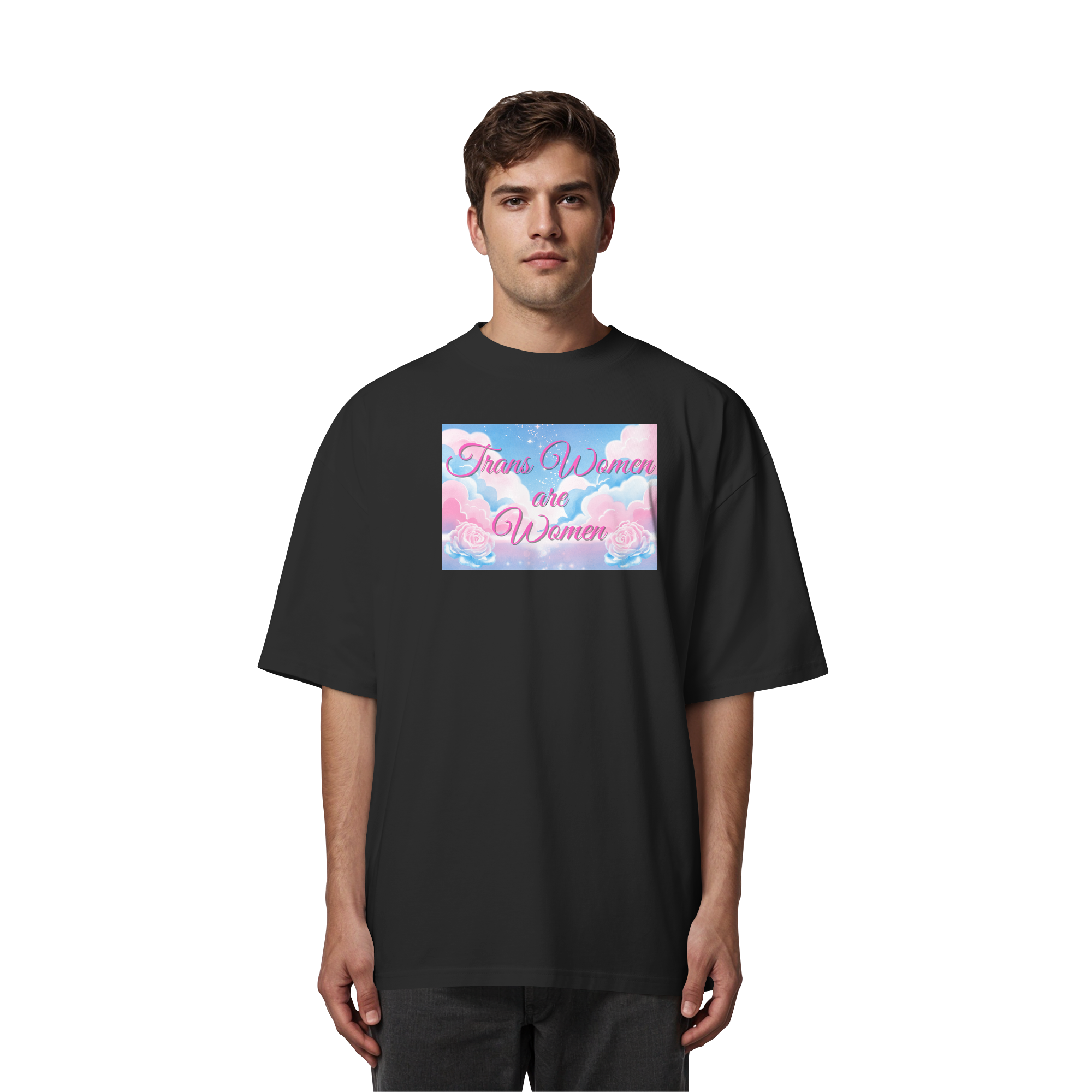 Trans Women are Women "Rosenhimmel Edition" - Organic Oversize Shirt