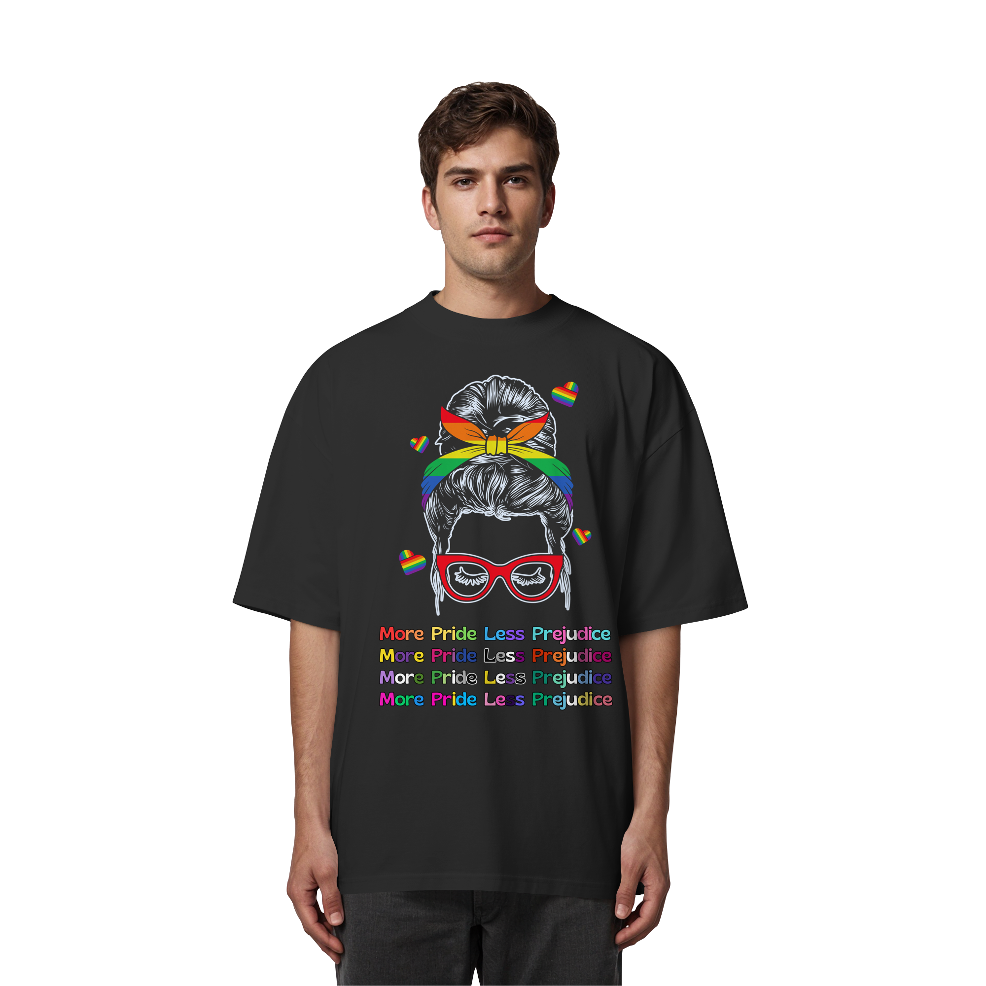 More Pride Less Prejudice - Organic Oversize Shirt