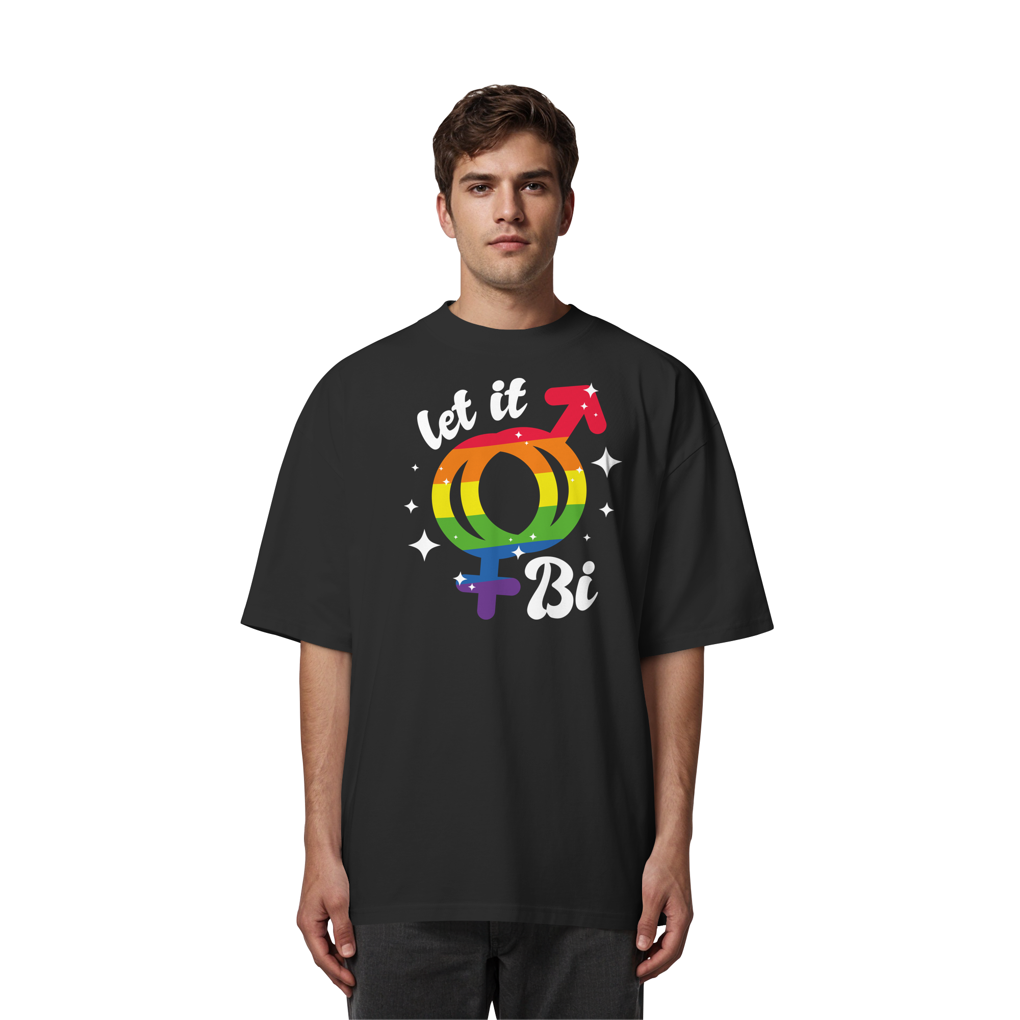 Let it Bi - Organic Oversize Shirt