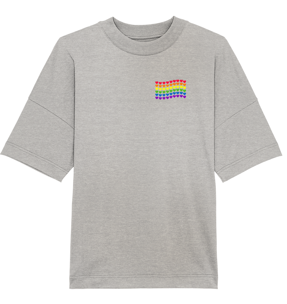 Herzenflagge - Organic Oversize Shirt