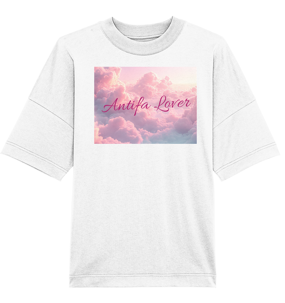 Antifa Lover Backprint - Organic Oversize Shirt