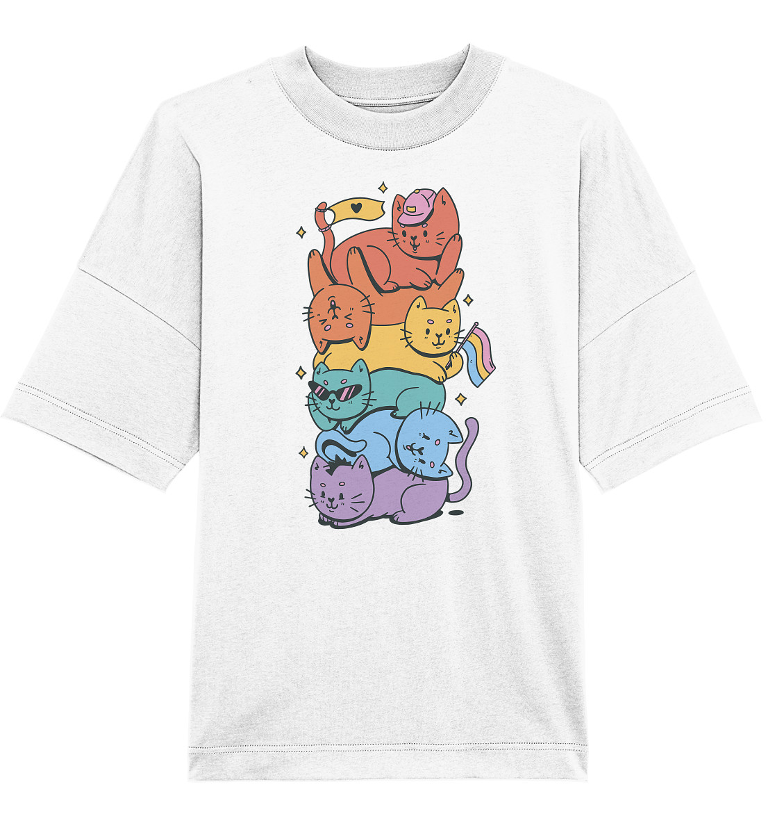 LGBTQ+ Katzen - Organic Oversize Shirt