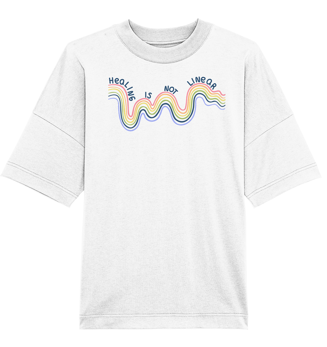 Healing is not Linear - Organic Oversize Shirt