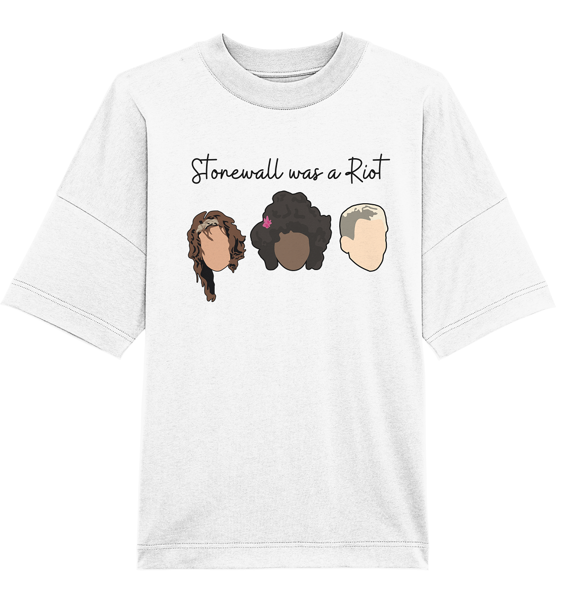 Stonewall was a Riot "Icons Edition" (hell) - Organic Oversize Shirt
