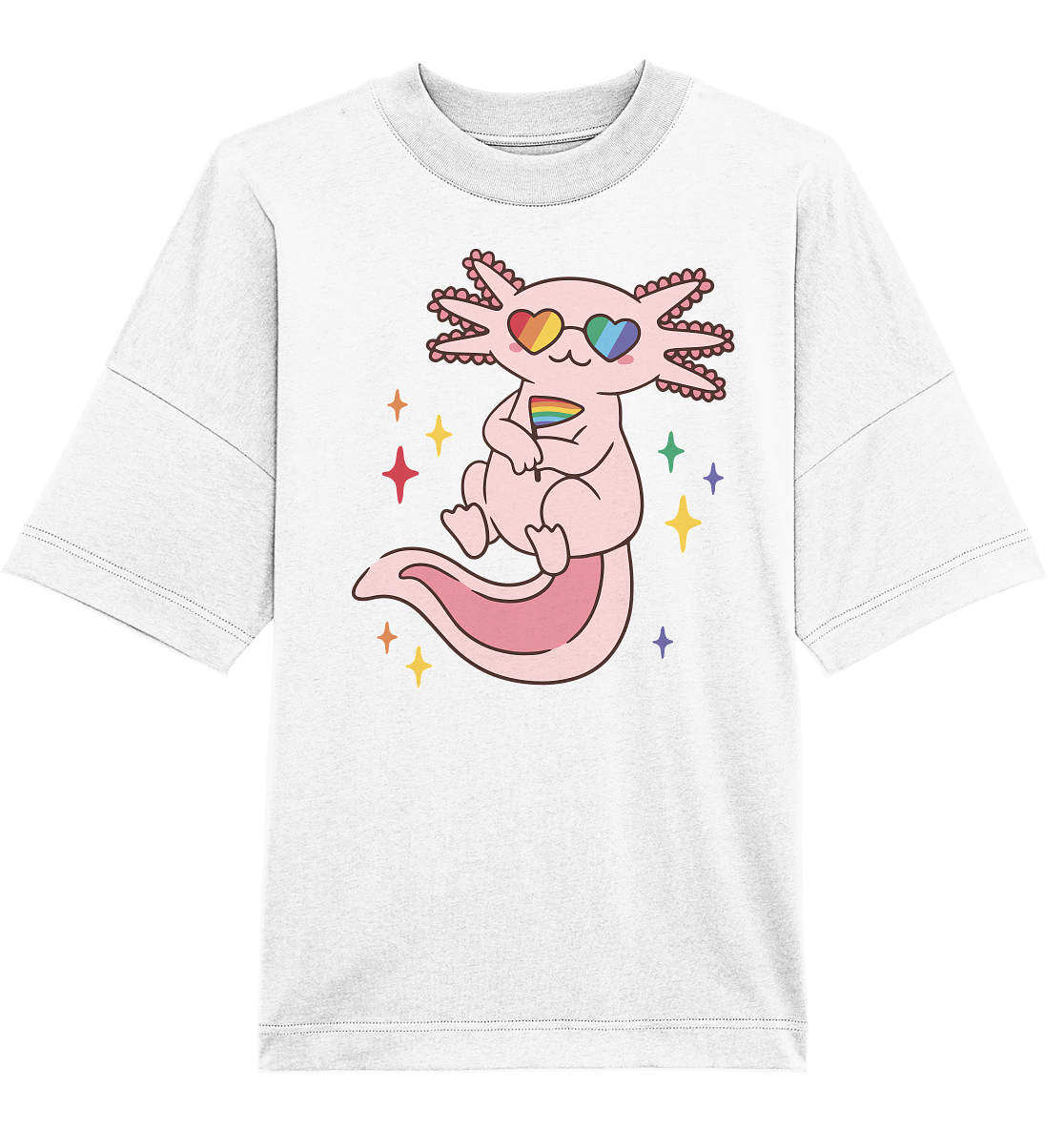 Big Pride Axolotl - Organic Oversize Shirt