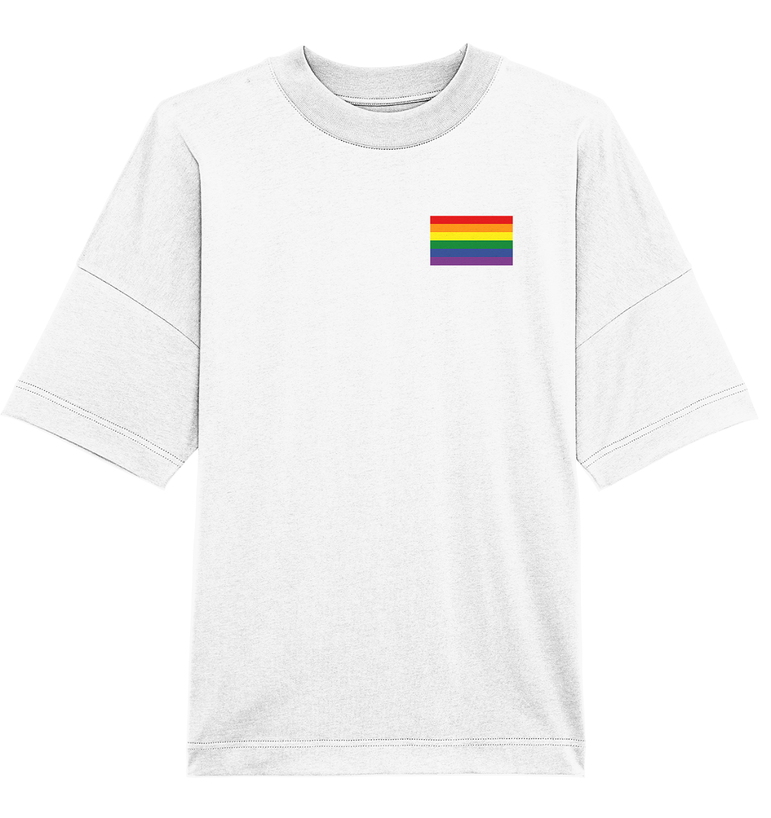 Regenbogen Pride Flag - Organic Oversize Shirt