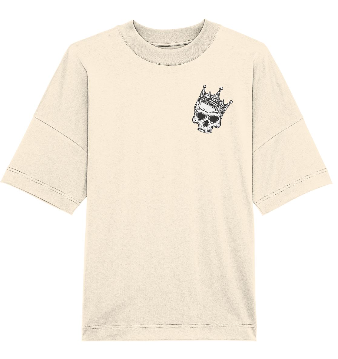Eat the Rich "Skull Edition" Backprint - Organic Oversize Shirt