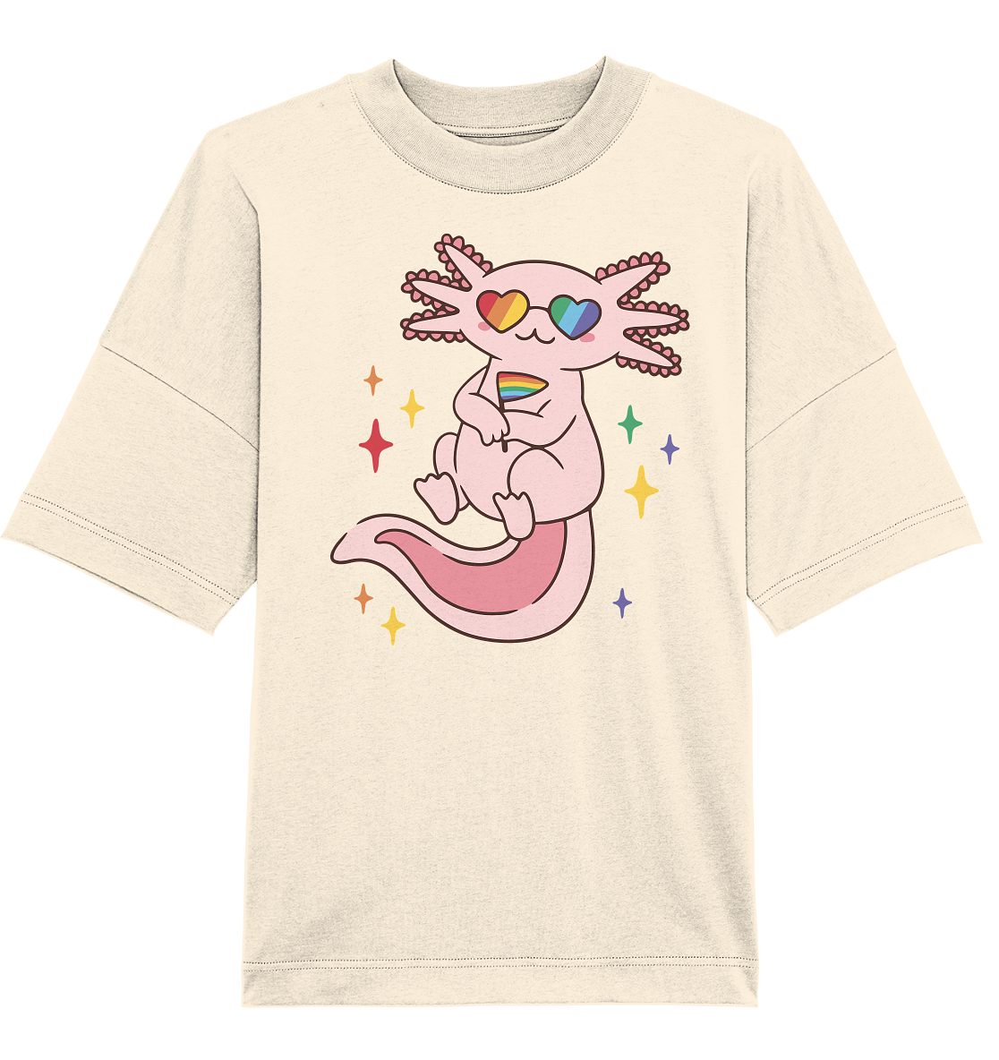 Big Pride Axolotl - Organic Oversize Shirt