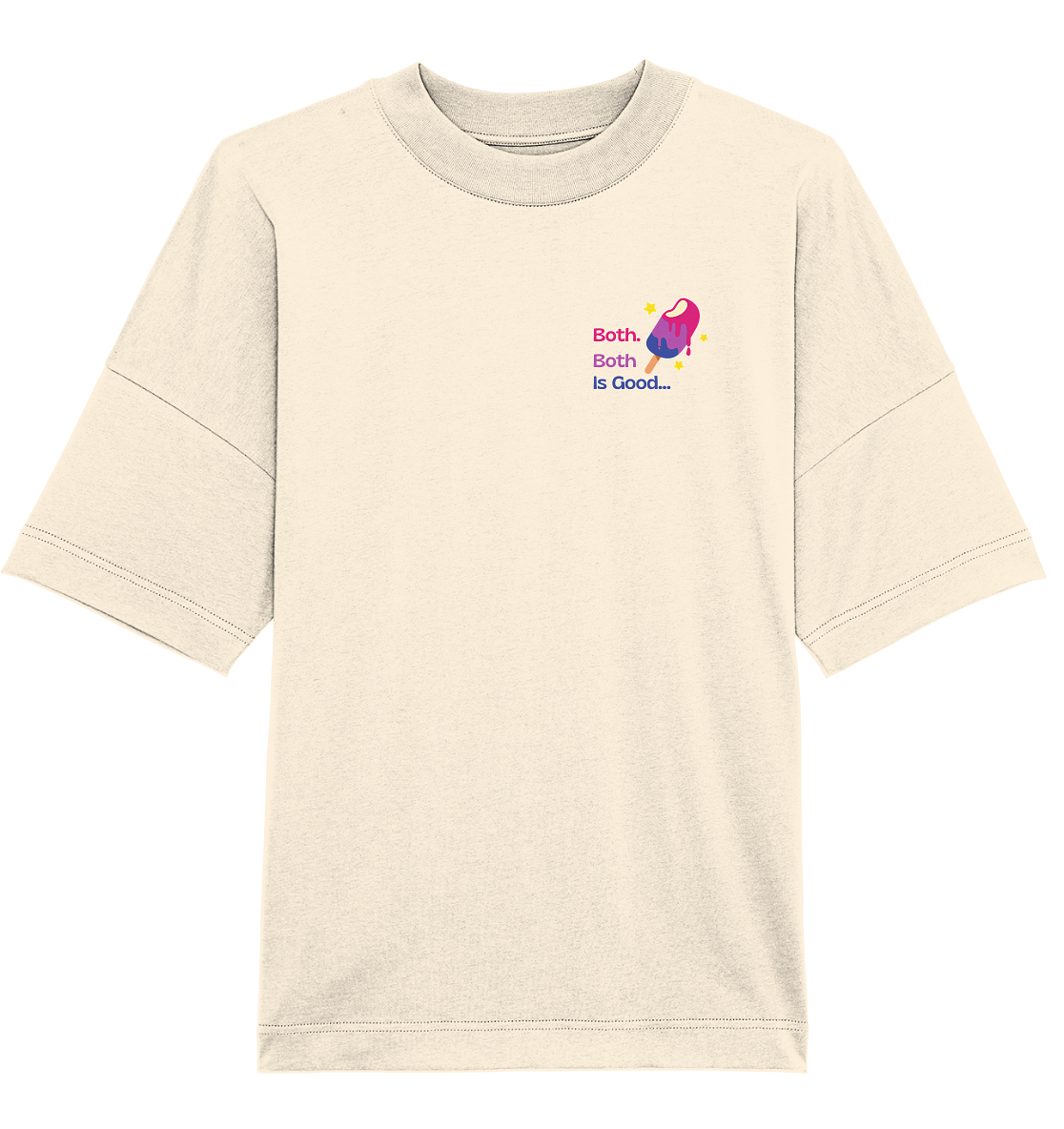 Bi Pride: Both is Good - Organic Oversize Shirt