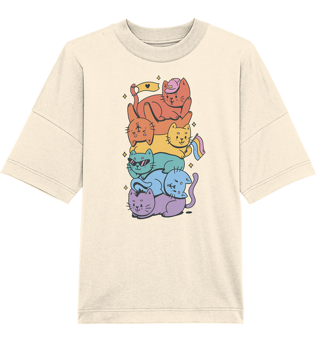 LGBTQ+ Katzen - Organic Oversize Shirt