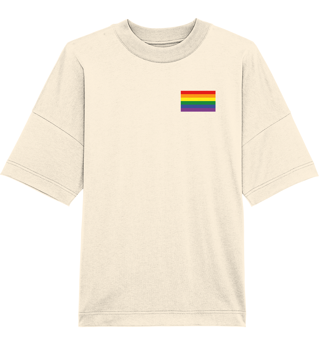 Regenbogen Pride Flag - Organic Oversize Shirt