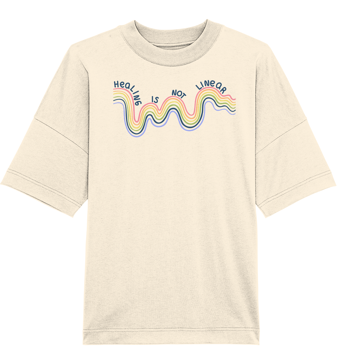 Healing is not Linear - Organic Oversize Shirt