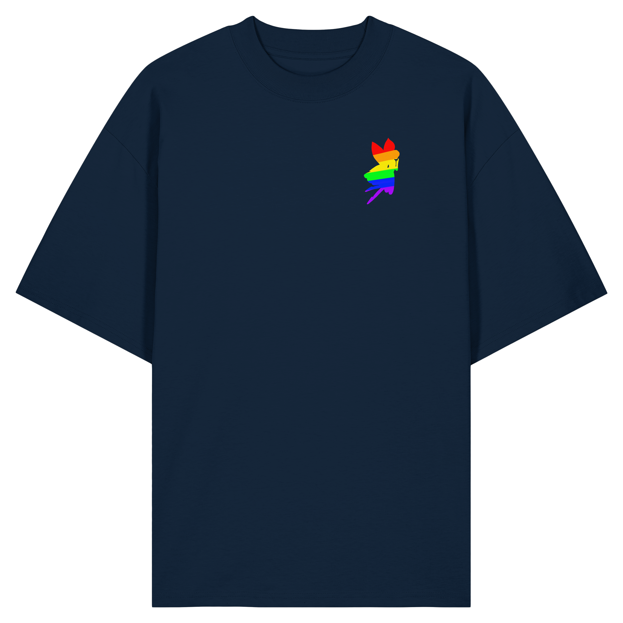 Regenbogen Fee Stick - Organic Oversize Shirt
