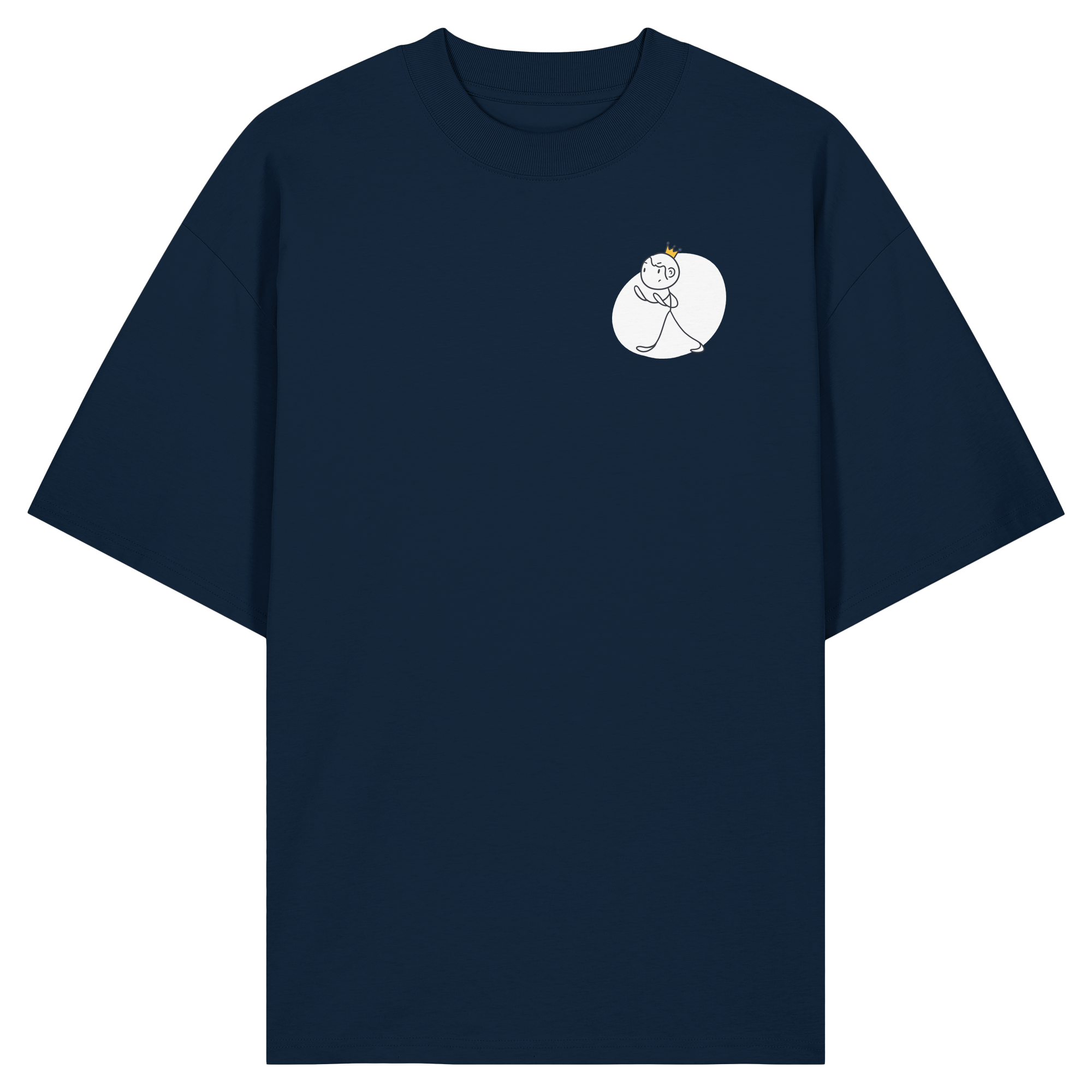 Seelenmännchen "Selbstverteidigung Edition" Brustprint (dunkel) - Organic Oversize Shirt