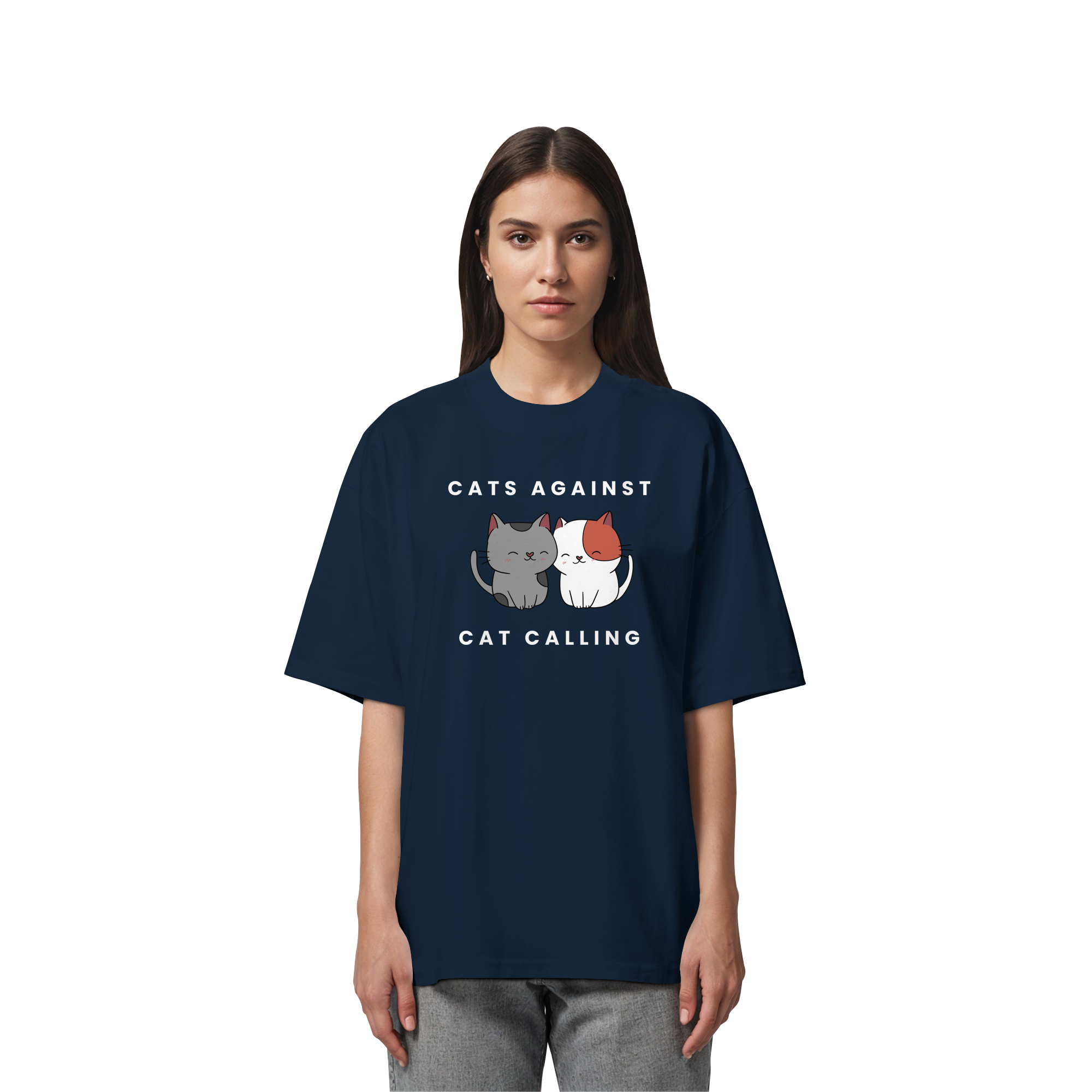 Cats Against Catcalling "Cuddle Edition" - Organic Oversize Shirt