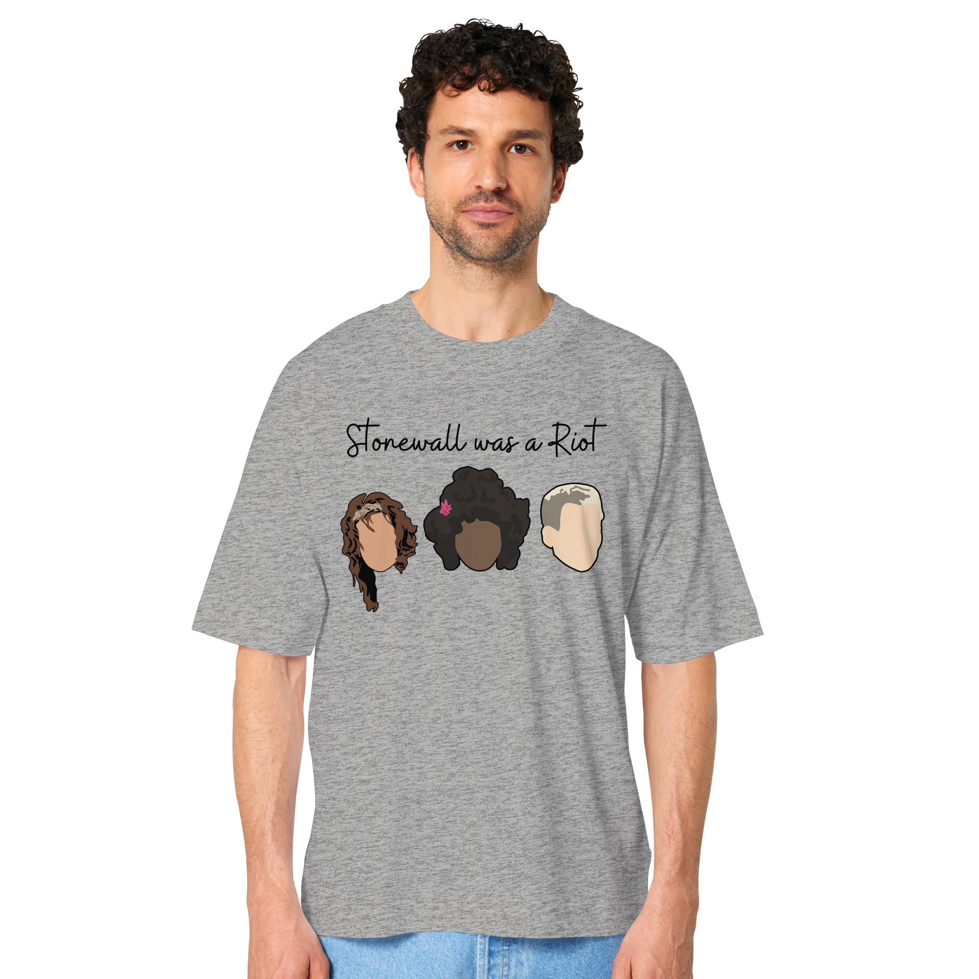 Stonewall was a Riot "Icons Edition" (hell) - Organic Oversize Shirt