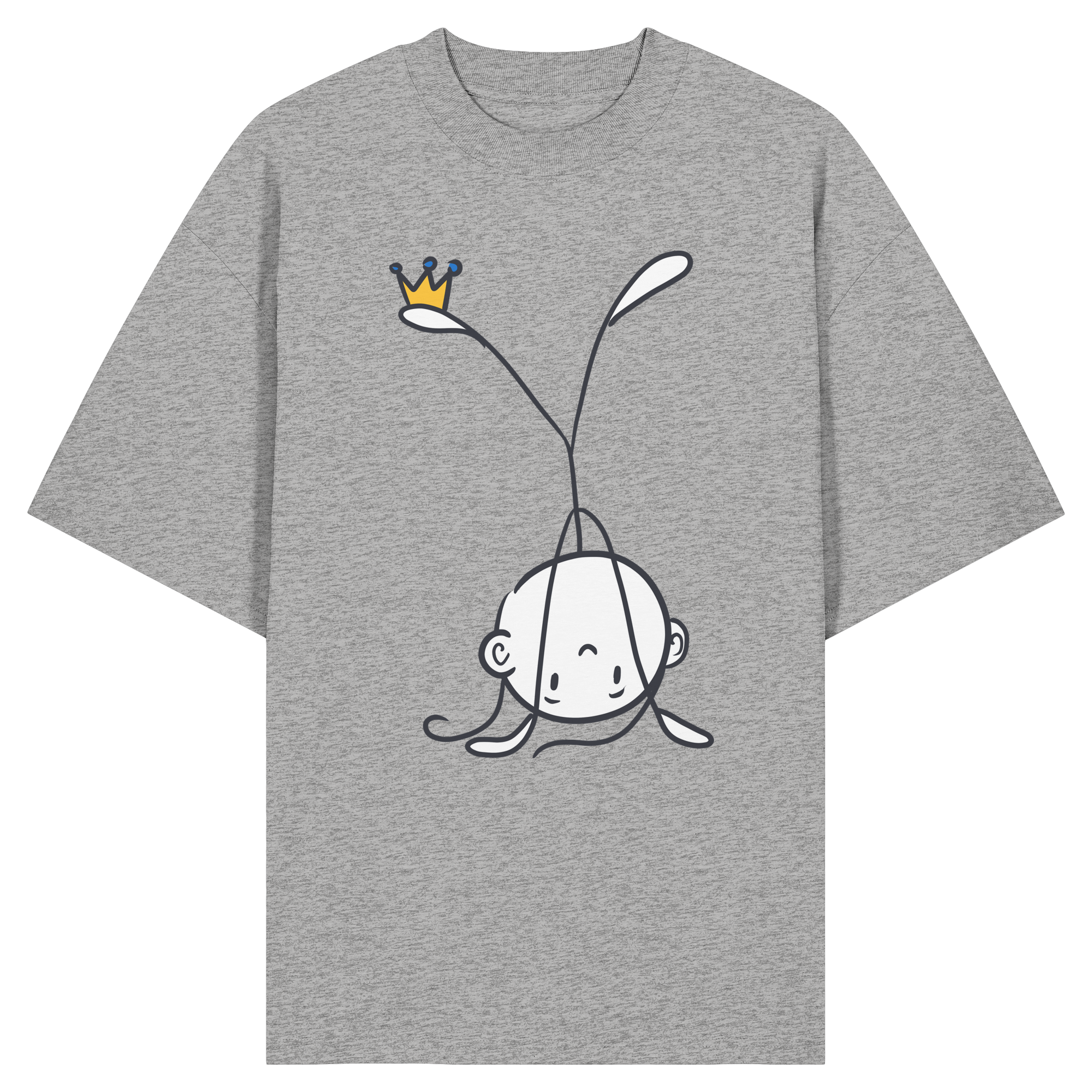 Seelenmännchen "Handstand Edition" Frontprint (hell) - Organic Oversize Shirt